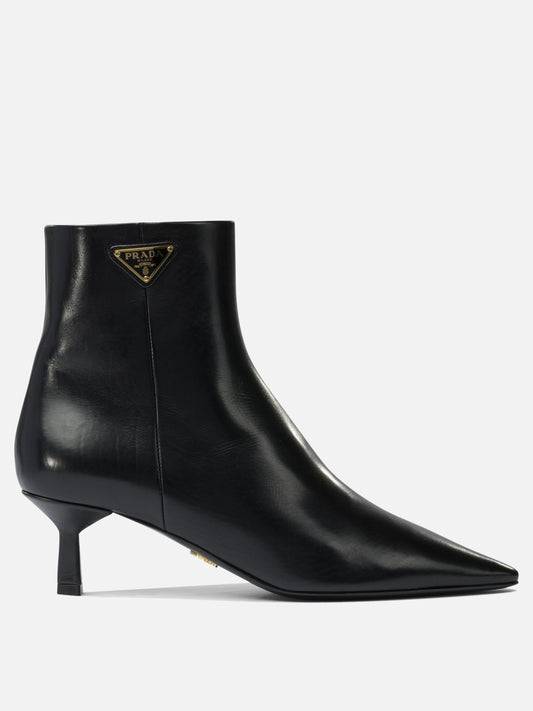 Stivaletti con zip 100% calf leather - 100% leather  Nero - Prada Donna | PLP | VIETTI Online Store 

