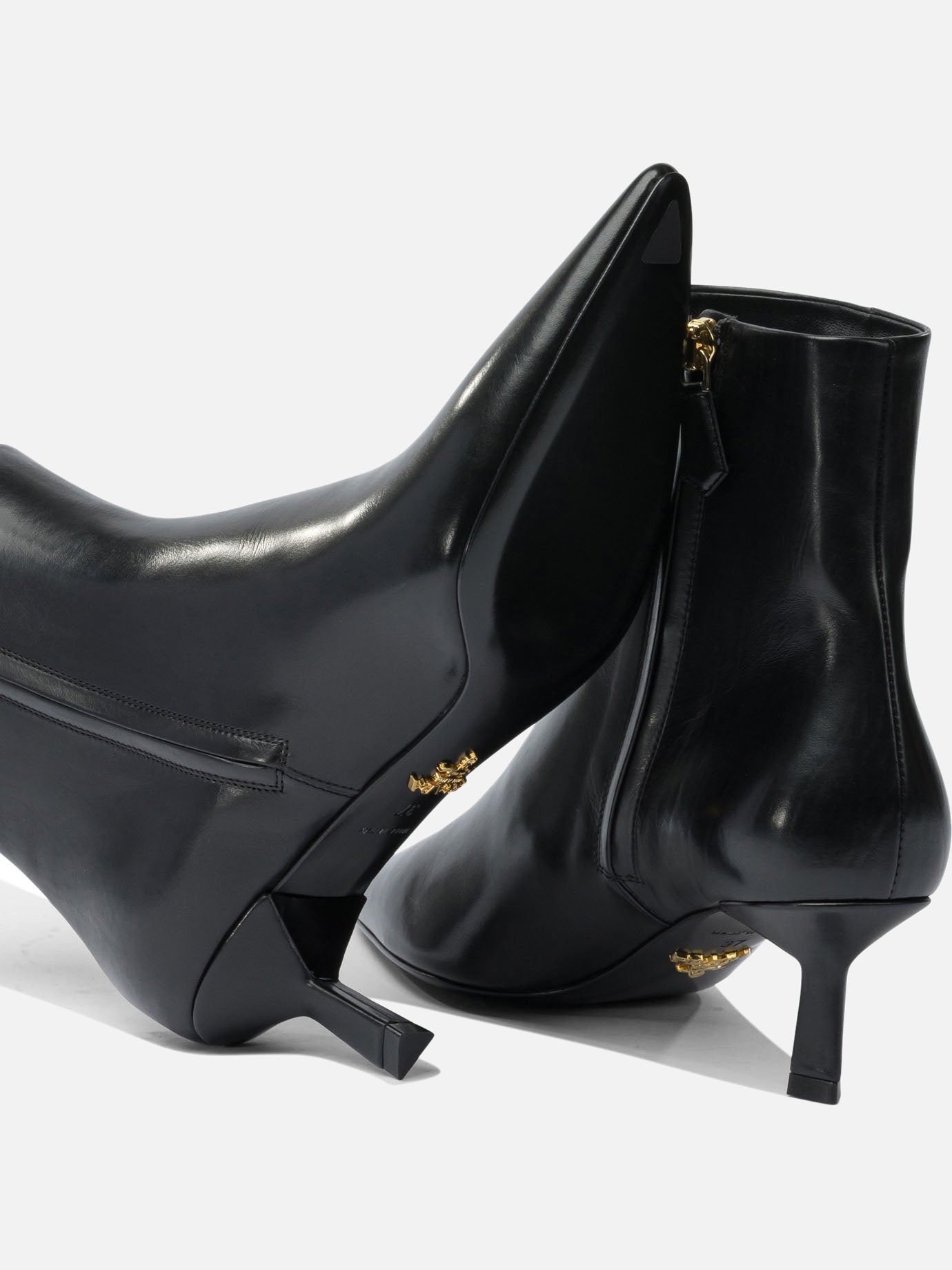 Stivaletti con zip 100% calf leather - 100% leather  Nero - Prada Donna | PDP | VIETTI Online Store | thumbnail_5