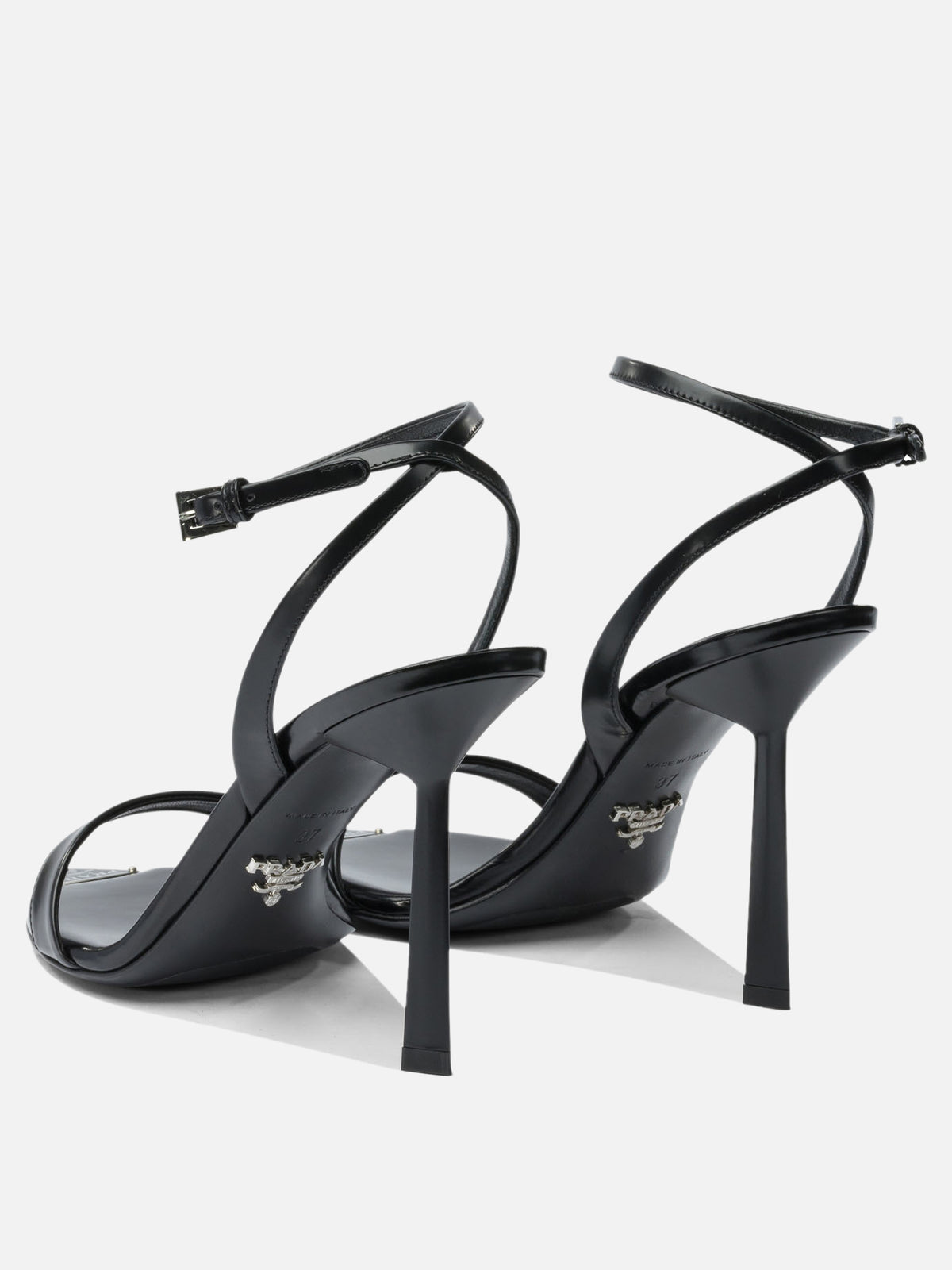 Prada Leather sandals 100mm Black