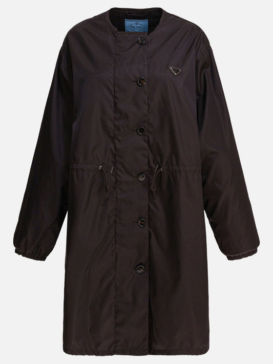 Impermeabili & Trench Logo  Nero - Prada Donna | PDP | VIETTI Online Store 
