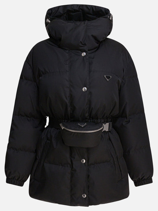 Piumini corti Logo  Nero - Prada Donna | PLP | VIETTI Online Store 
