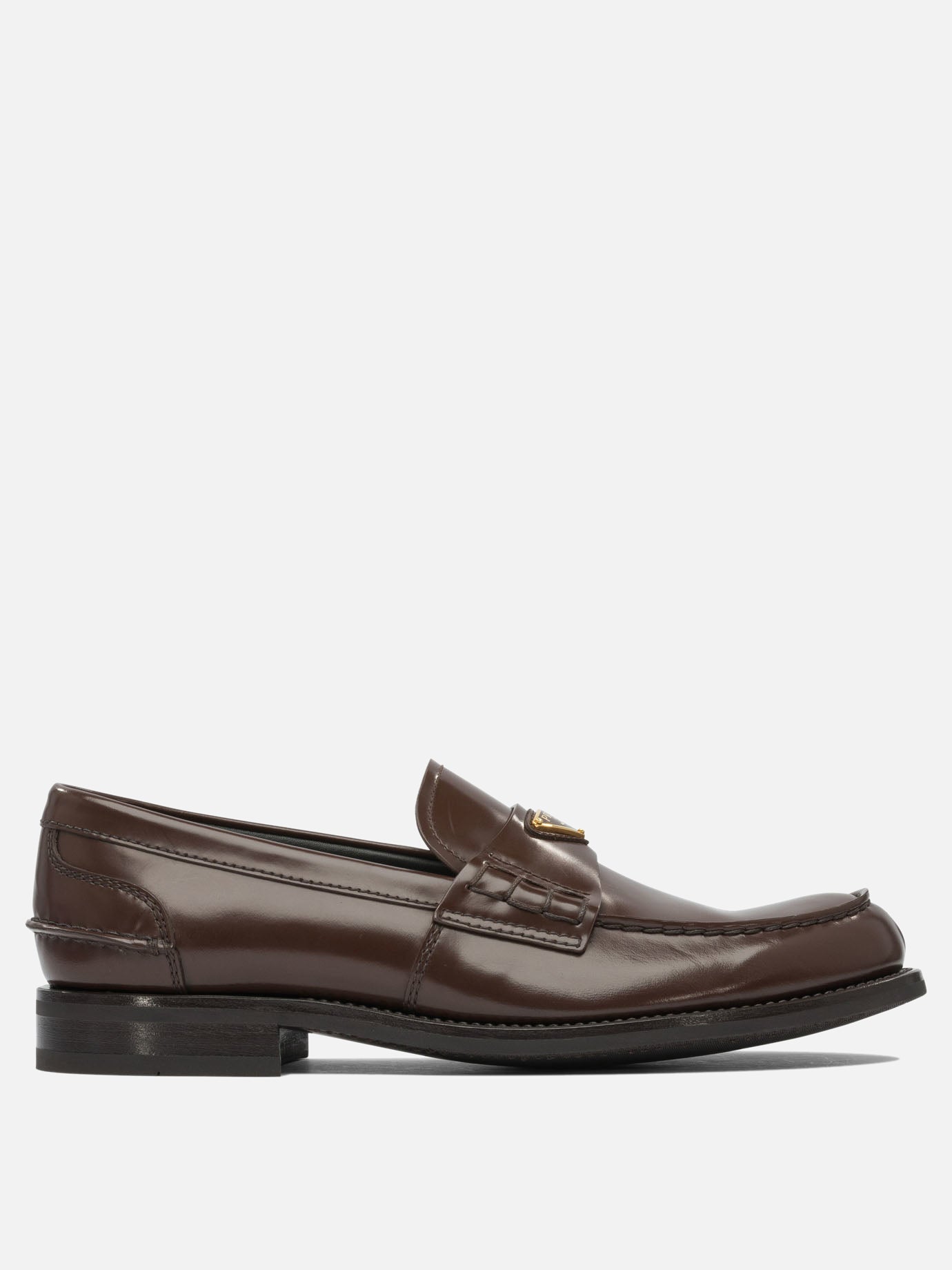 Prada Mocassini in pelle spazzolata 10061173_6 Brown thumbnail_1