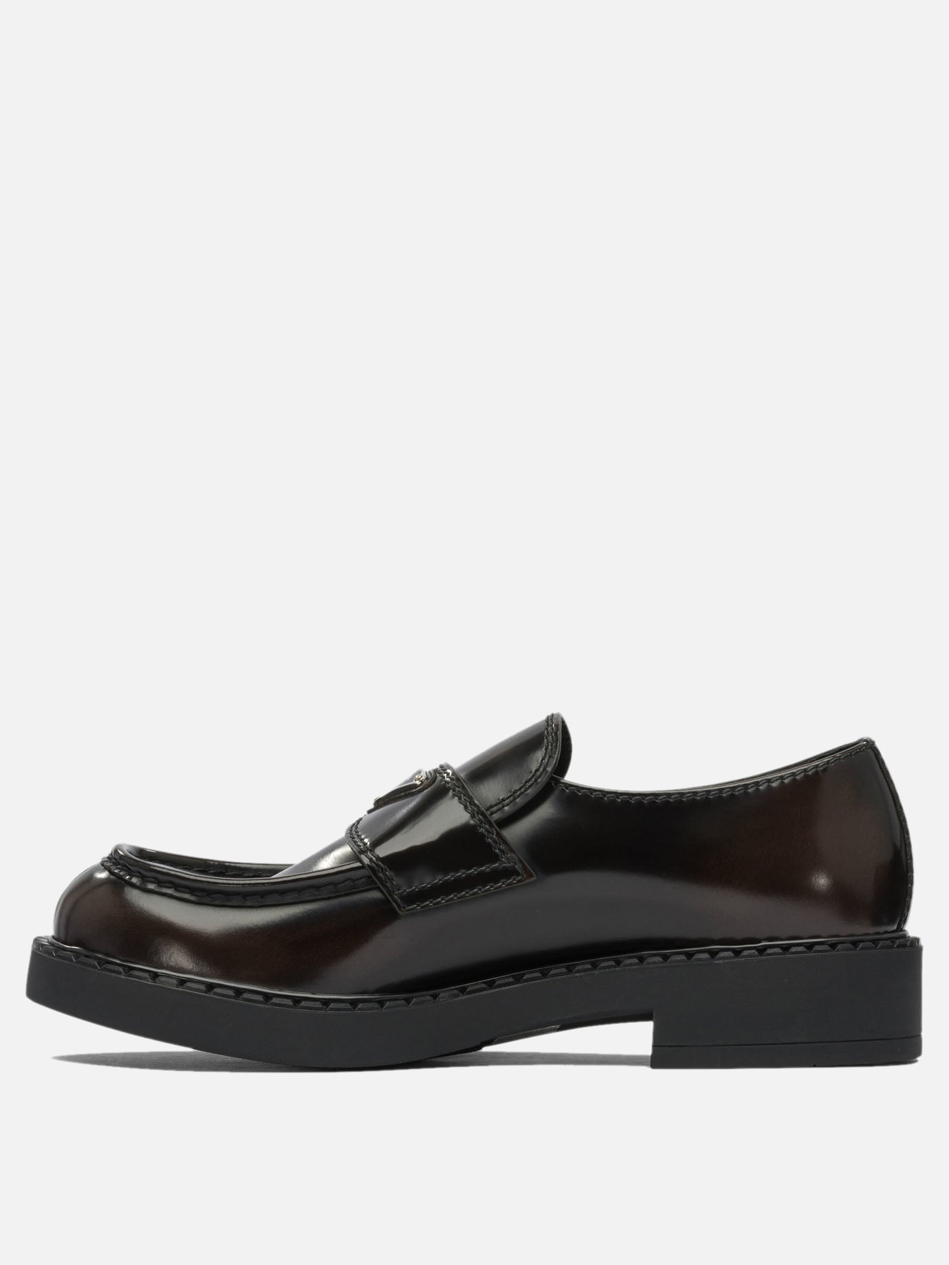 Mocassini 100% calf leather - 100% rubber  Marrone - Prada Uomo | PDP | VIETTI Online Store | thumbnail_3