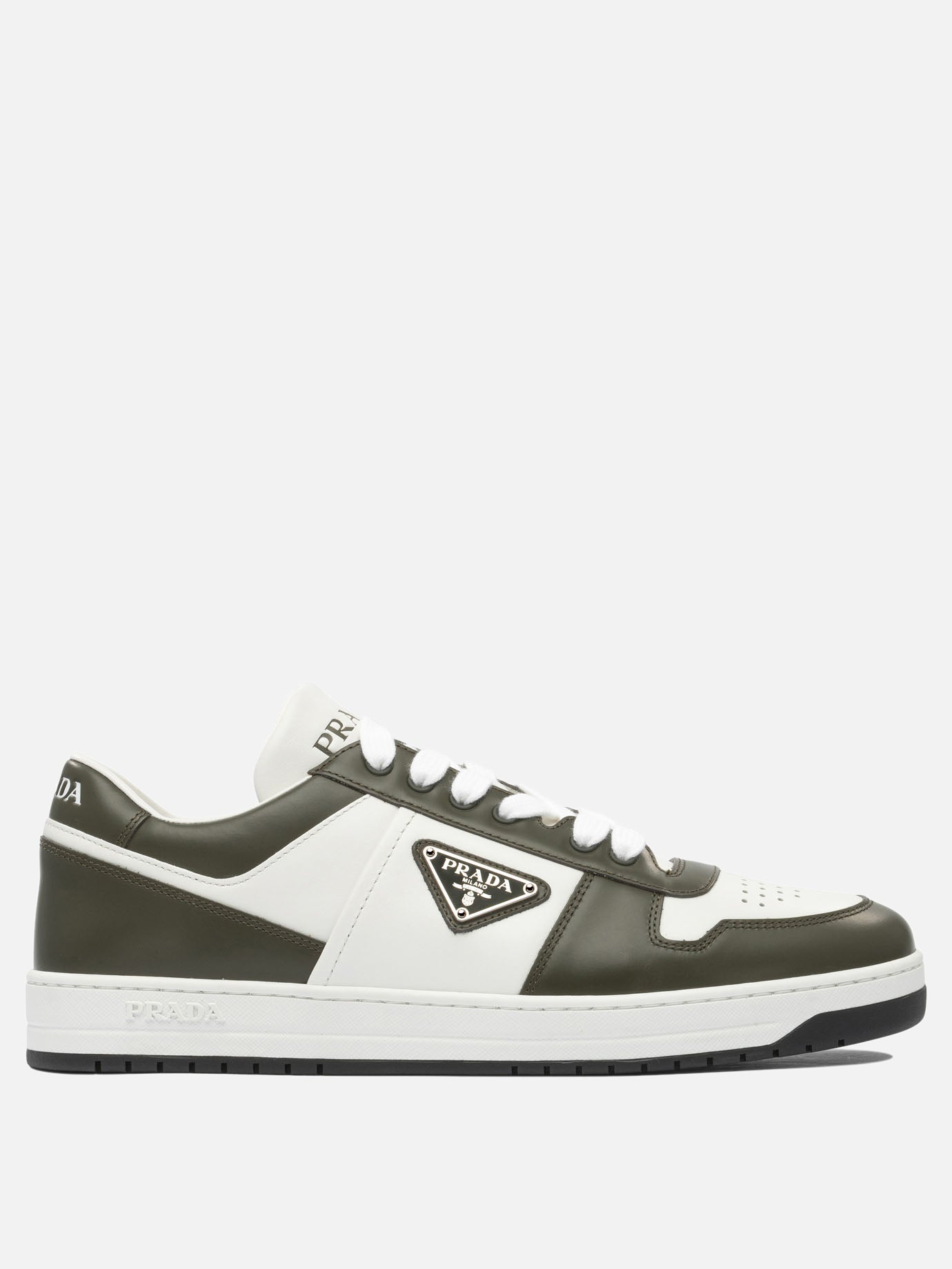 Sneaker basse 100% calf leather - 100% rubber  Bianco - Prada Uomo | PDP | VIETTI Online Store | thumbnail