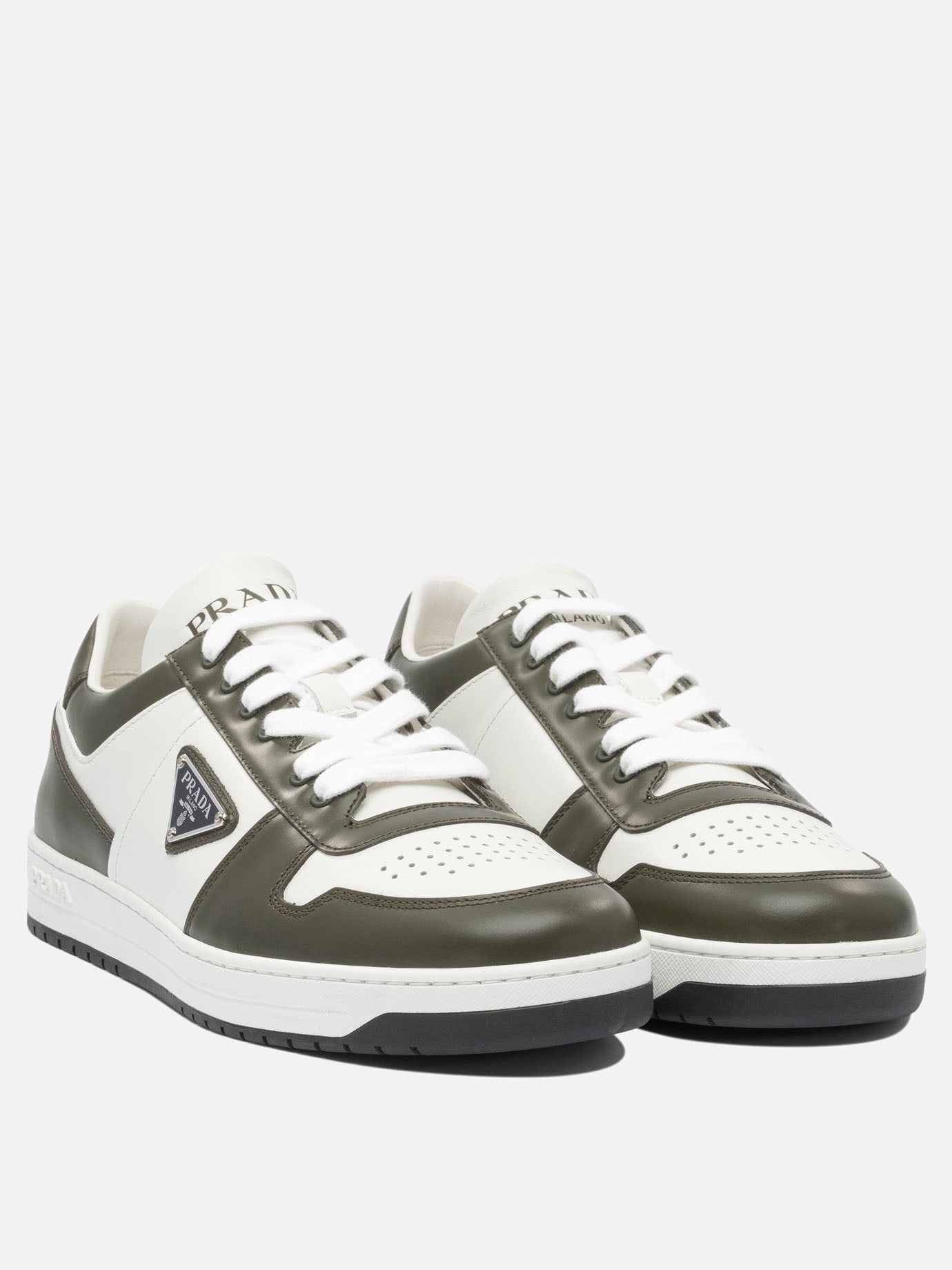 Sneaker basse 100% calf leather - 100% rubber  Bianco - Prada Uomo | PDP | VIETTI Online Store | thumbnail_2