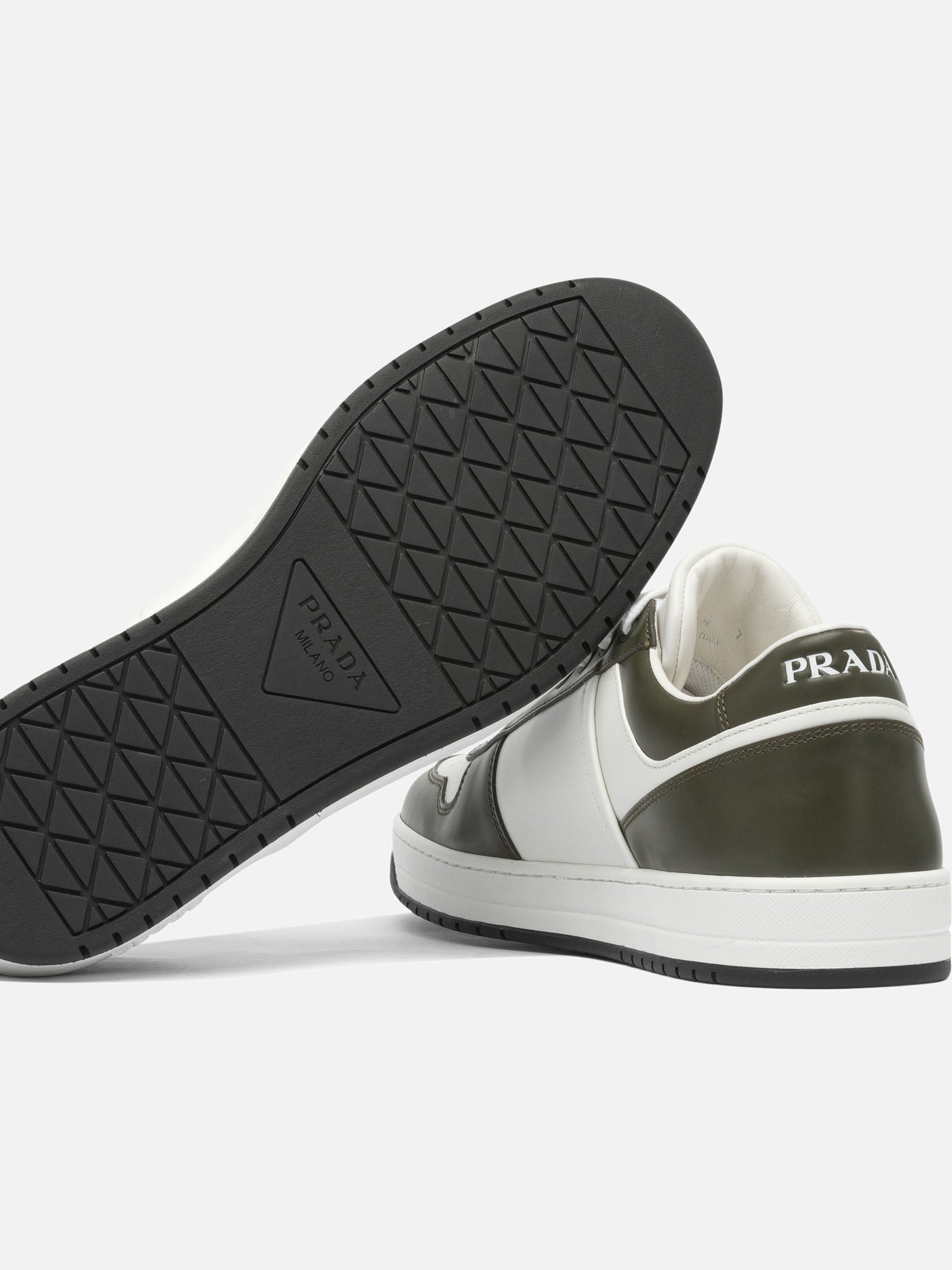 Sneaker basse 100% calf leather - 100% rubber  Bianco - Prada Uomo | PDP | VIETTI Online Store | thumbnail_5