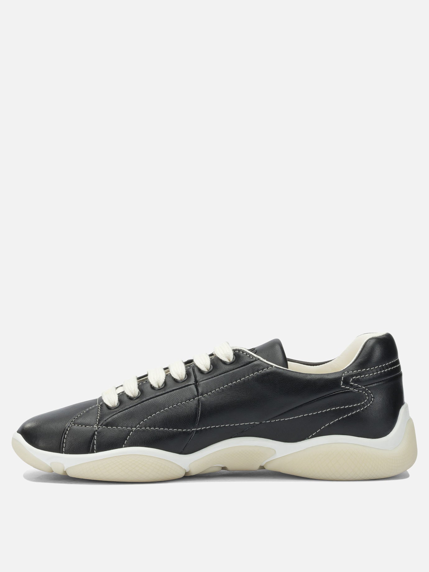 Sneaker basse 100% lamb leather - 100% rubber  Nero - Prada Uomo | PDP | VIETTI Online Store | Zoom-Modal_3
