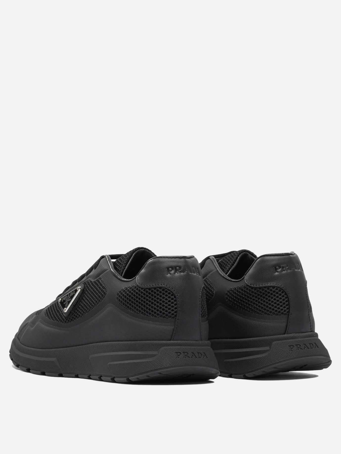 Low top sneakers 100% polyuretane - 100% rubber  Black - Prada Men | PDP | VIETTI Online Store | thumbnail_4
