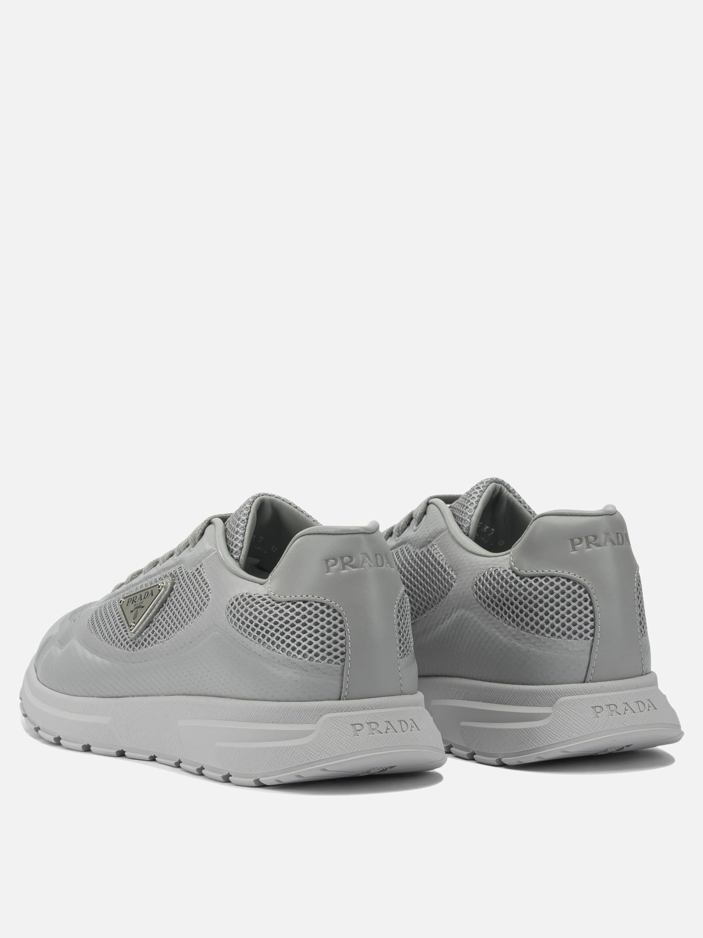 Sneaker basse 100% polyuretane - 100% rubber  Grigio - Prada Uomo | PDP | VIETTI Online Store | thumbnail_4