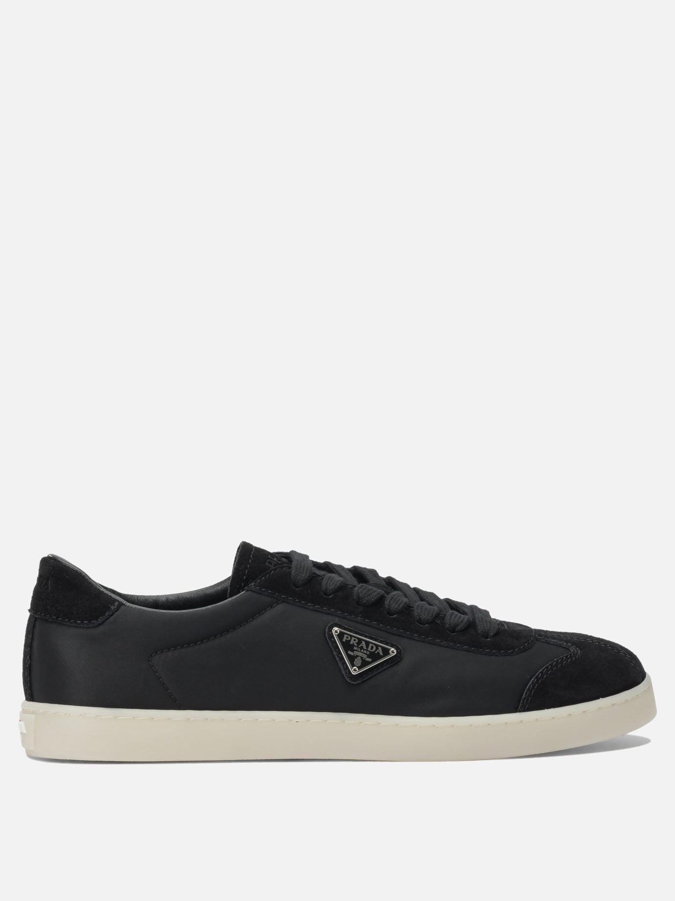 Sneaker basse 100% leather - 100% eva  Nero - Prada Uomo | PDP | VIETTI Online Store | Zoom-Modal
