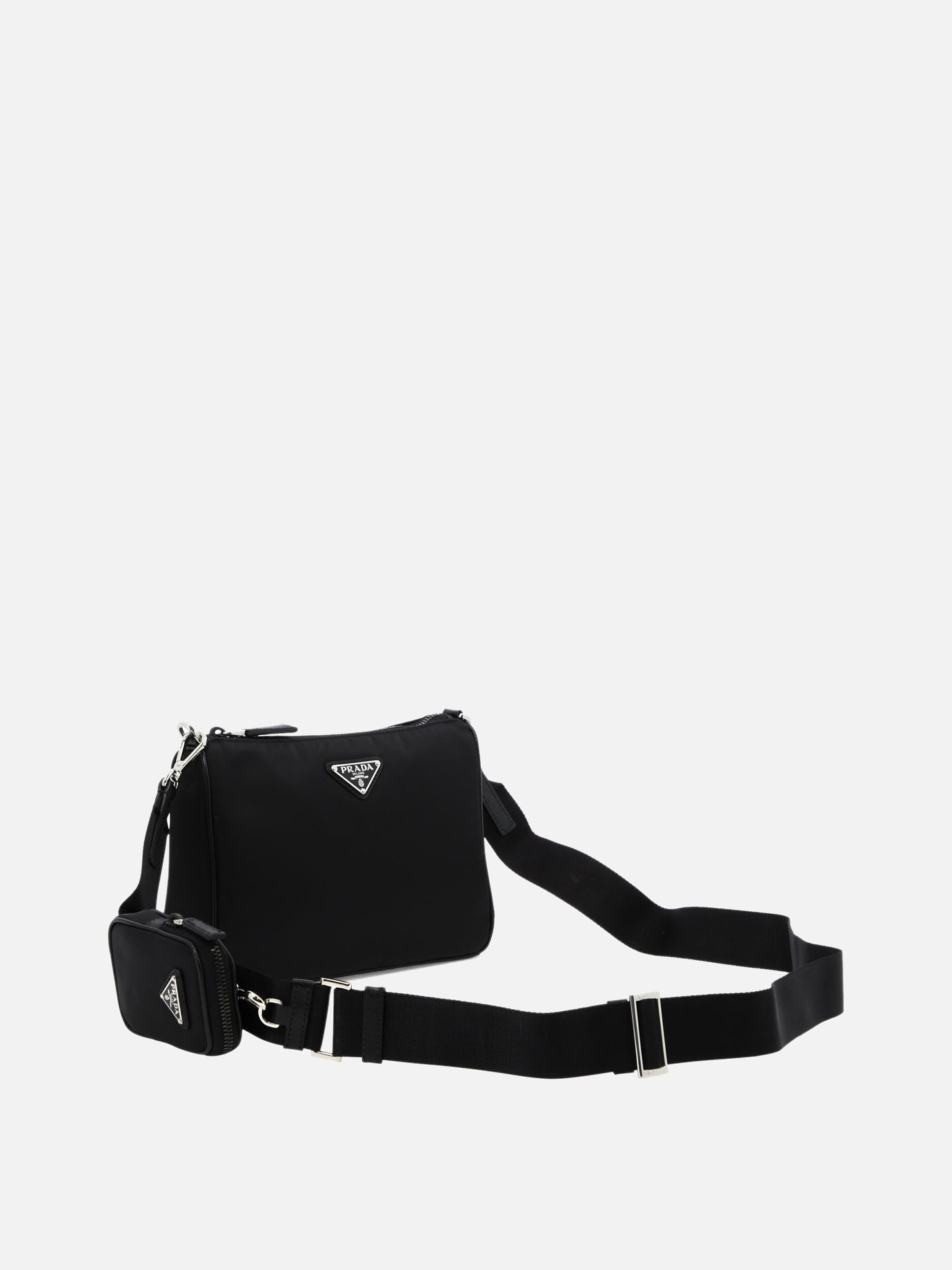Prada Re-Nylon and Saffiano crossbody bag Black - Men | VIETTI