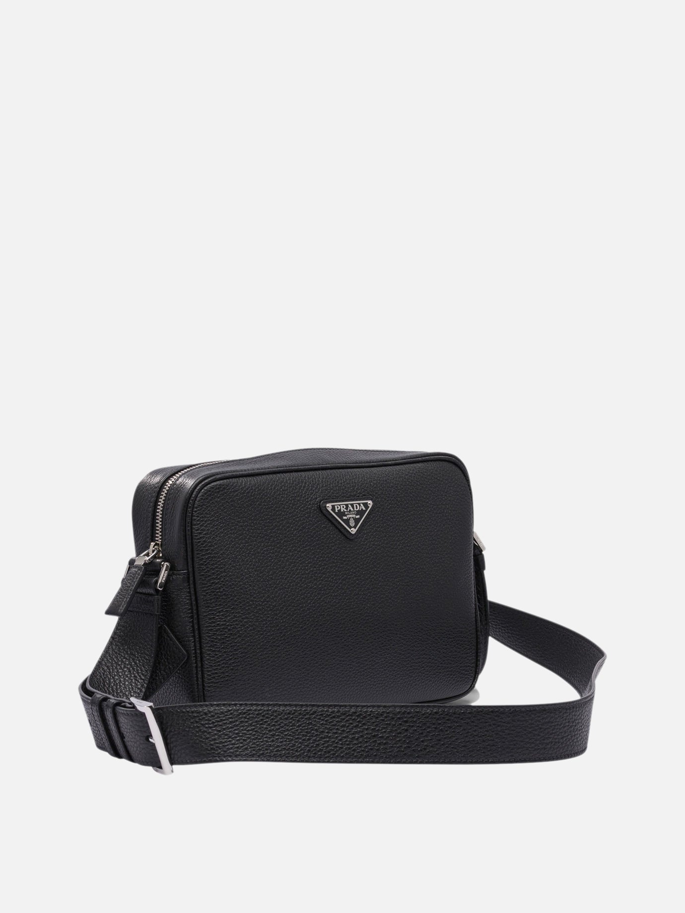 Prada Leather crossbody bag Black - Men | VIETTI Online Store