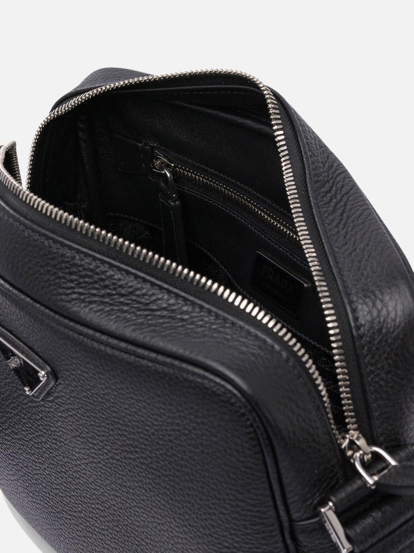 Prada Leather crossbody bag Black - Men | VIETTI Online Store