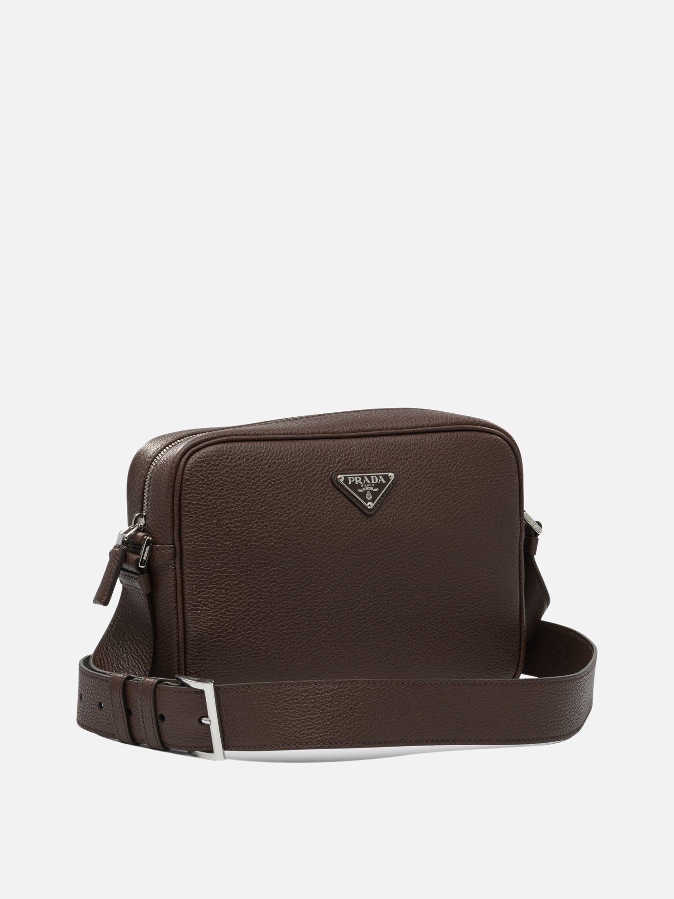 Prada Leather crossbody bag Brown - Men | VIETTI Online Store