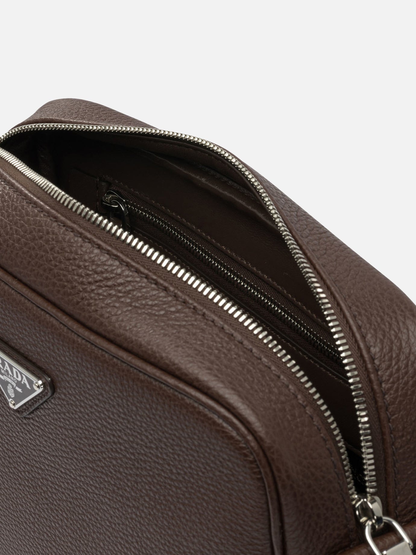 Prada Leather crossbody bag Brown - Men | VIETTI Online Store