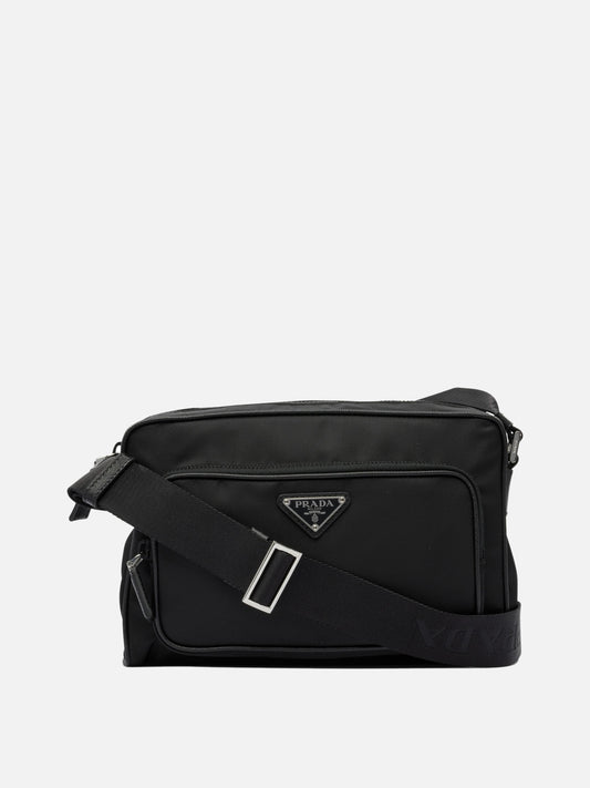 Prada Borsa a tracolla in Re-Nylon e Saffiano 13584542_UNI Black 1