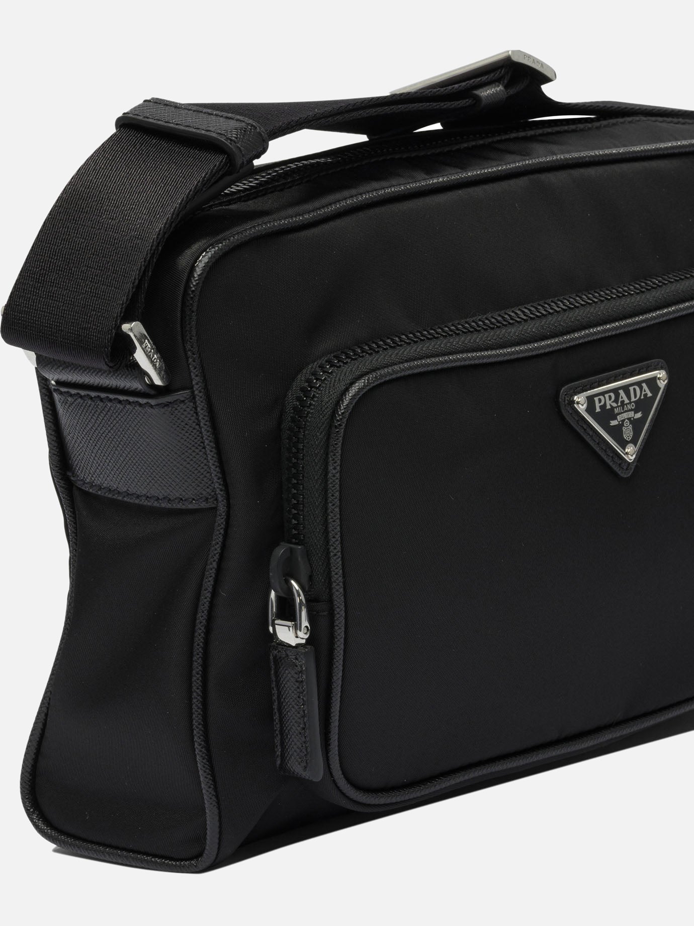 Prada Re-Nylon and Saffiano Shoulder Bag 13584542_UNI Black thumbnail_4