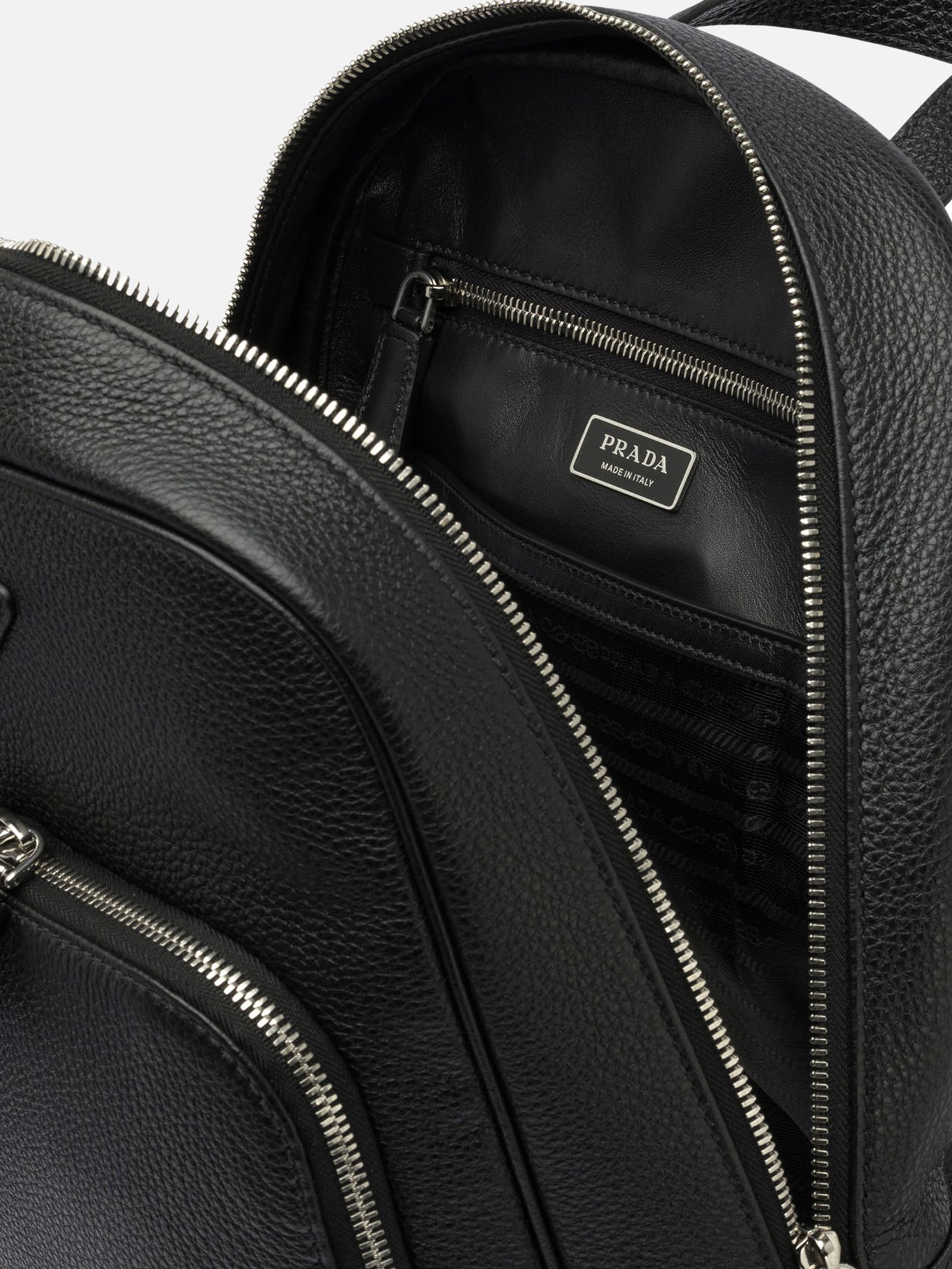 Prada Leather backpack Black - Men | VIETTI Online Store