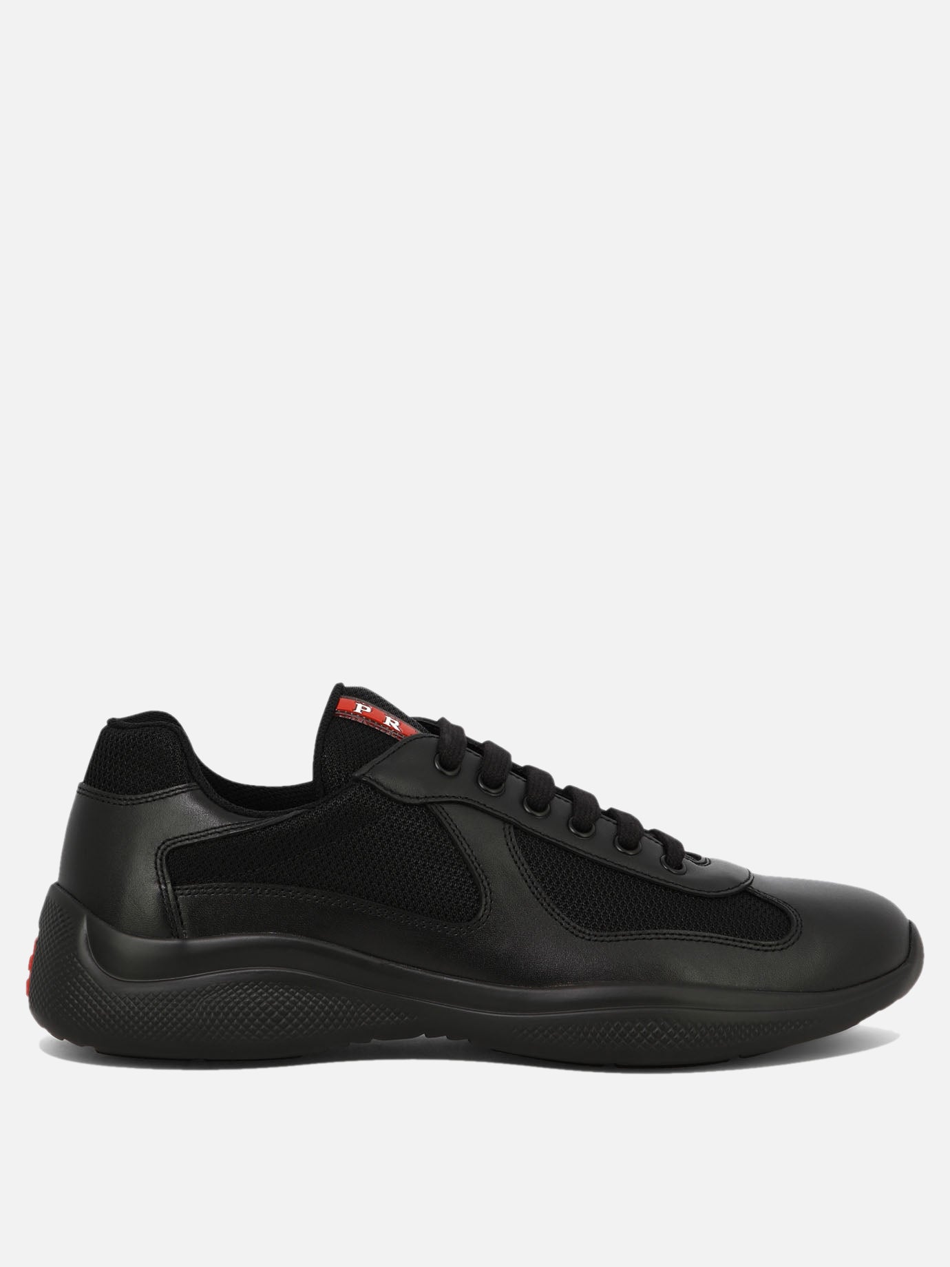 Low top sneakers 100% lamb leather - 100% rubber  Black - Prada Men | PDP | VIETTI Online Store | Zoom-Modal
