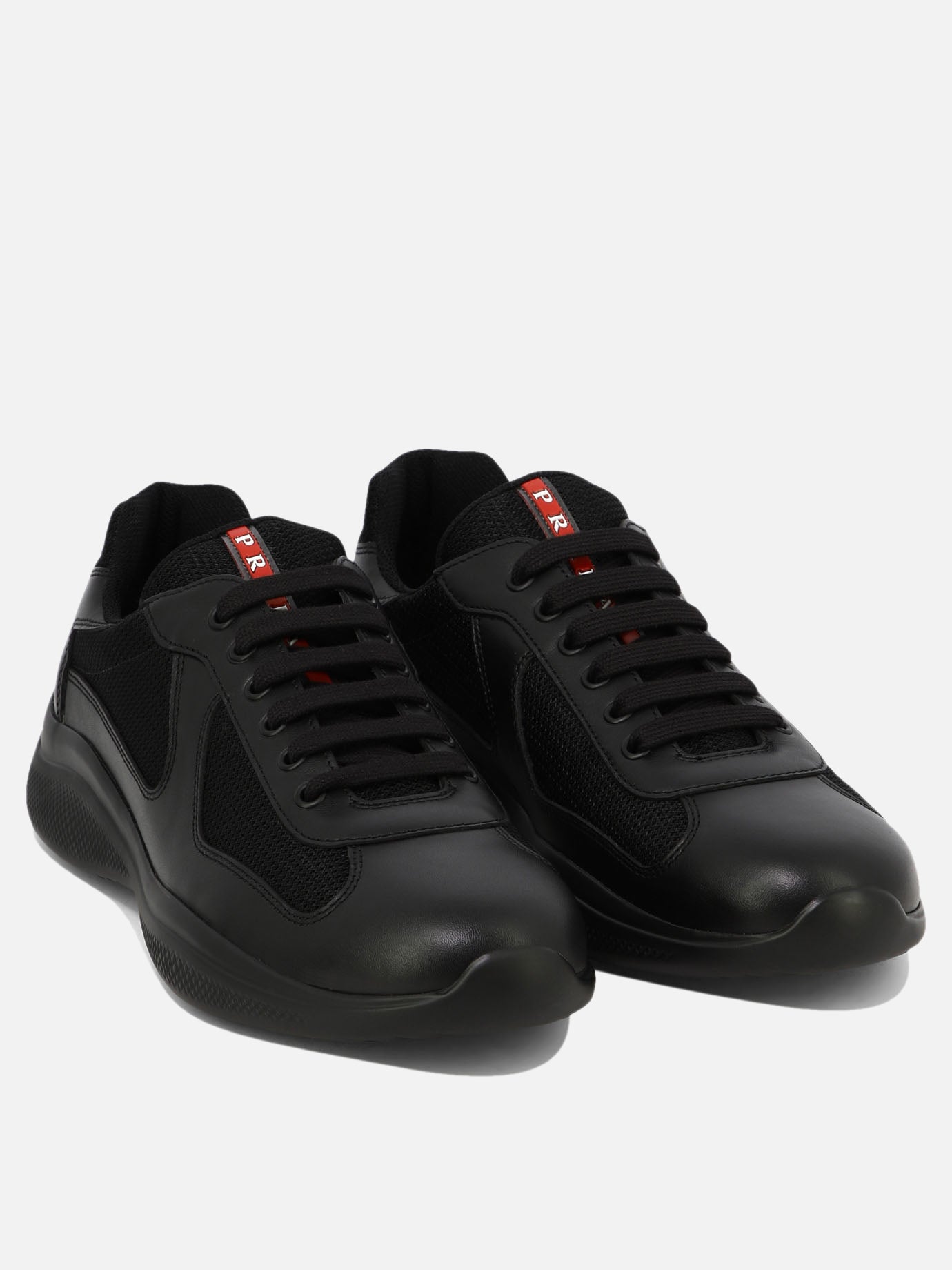 Low top sneakers 100% lamb leather - 100% rubber  Black - Prada Men | PDP | VIETTI Online Store | Zoom-Modal_2
