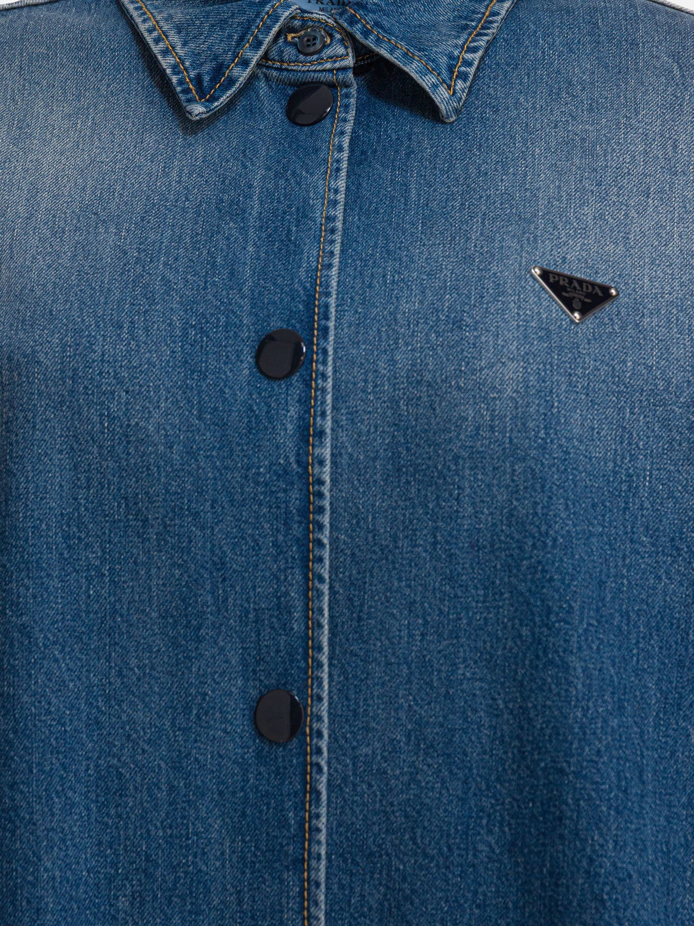 Camicie casual Logo  Azzurro - Prada Donna | PDP | VIETTI Online Store | thumbnail_3