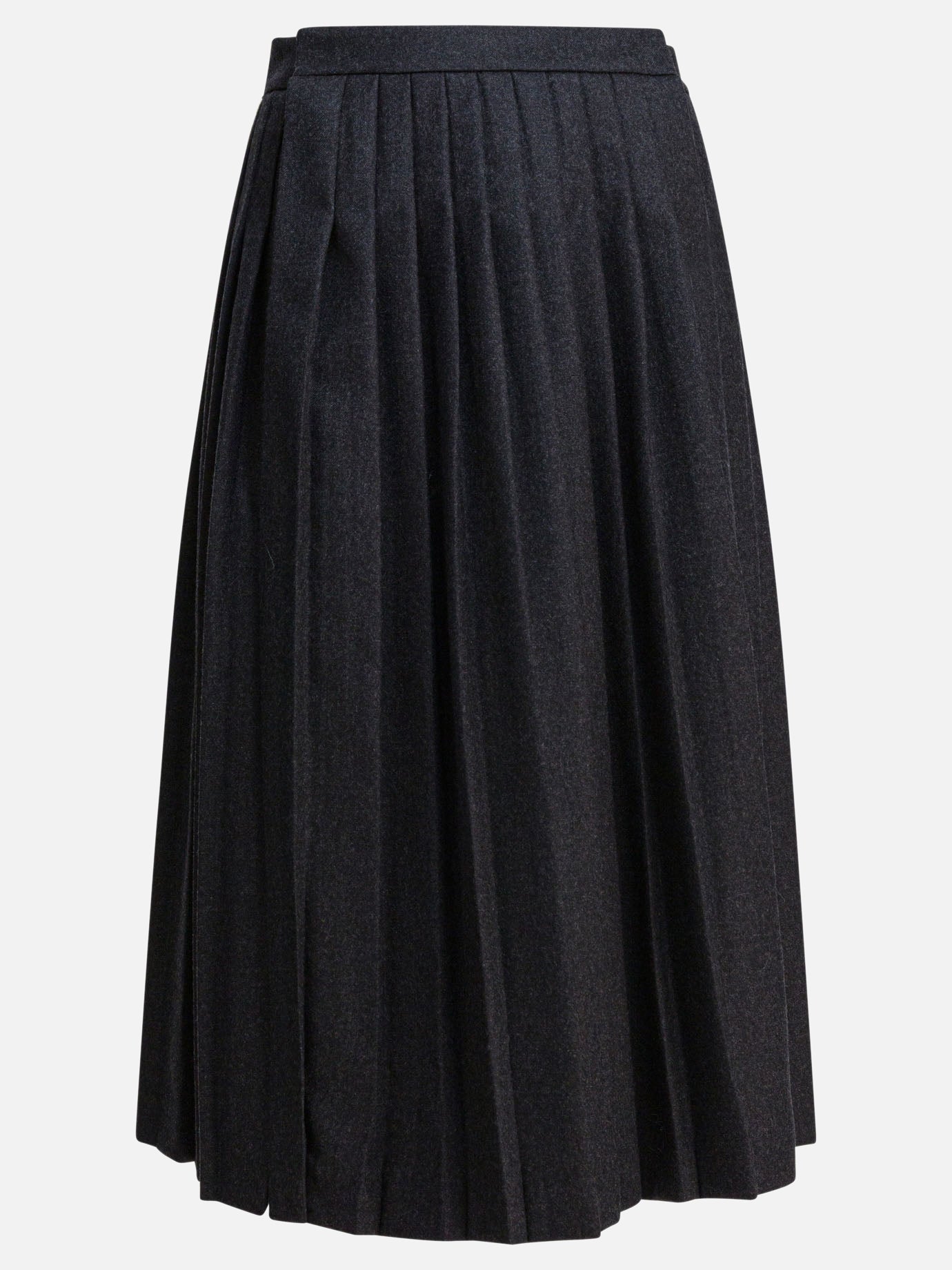 Prada Gonna stampata in twill di seta Grigio - Donna
