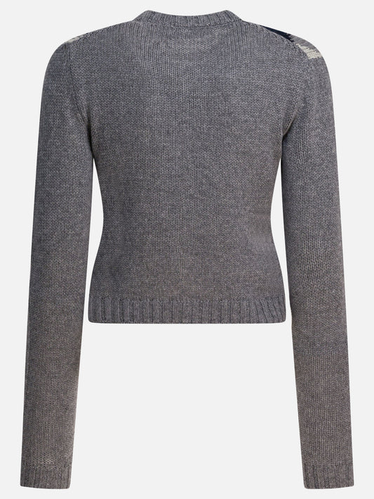 Cardigans Textured knit  Grey - Prada Women | PDP | VIETTI Online Store | 2
