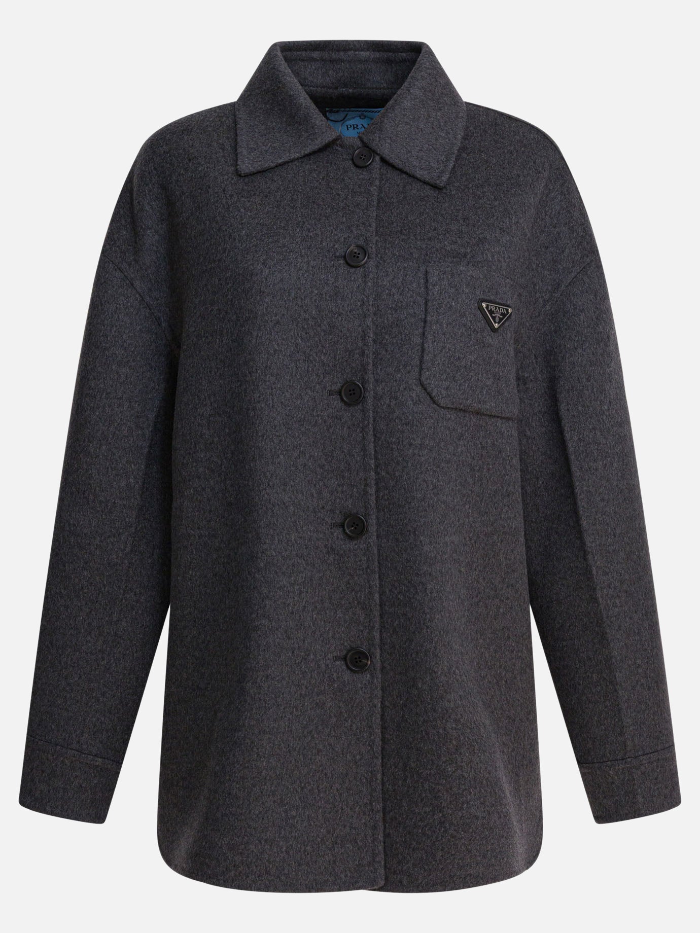 Short coats Logo  Grey - Prada Women | PDP | VIETTI Online Store | Zoom-Modal
