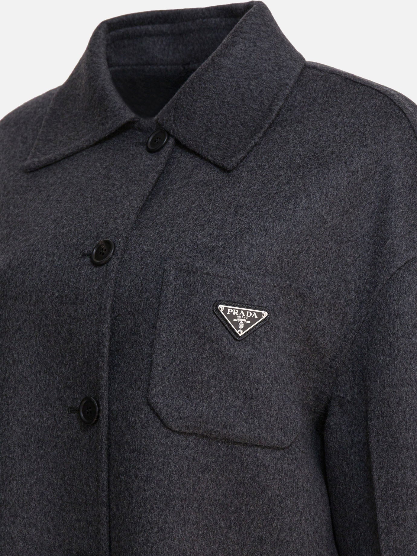Short coats Logo  Grey - Prada Women | PDP | VIETTI Online Store | Zoom-Modal_4
