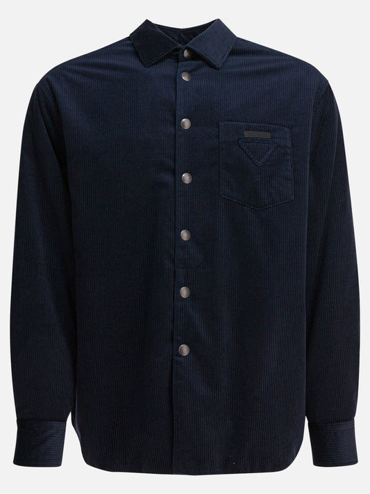 Camicie casual Solid colour  Blu - Prada Uomo | PLP | VIETTI Online Store 
