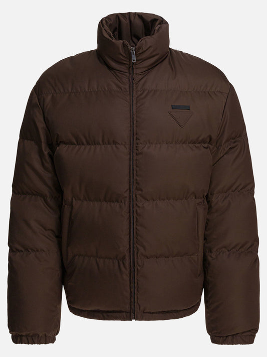 Piumini corti Logo  Marrone - Prada Uomo | PLP | VIETTI Online Store 
