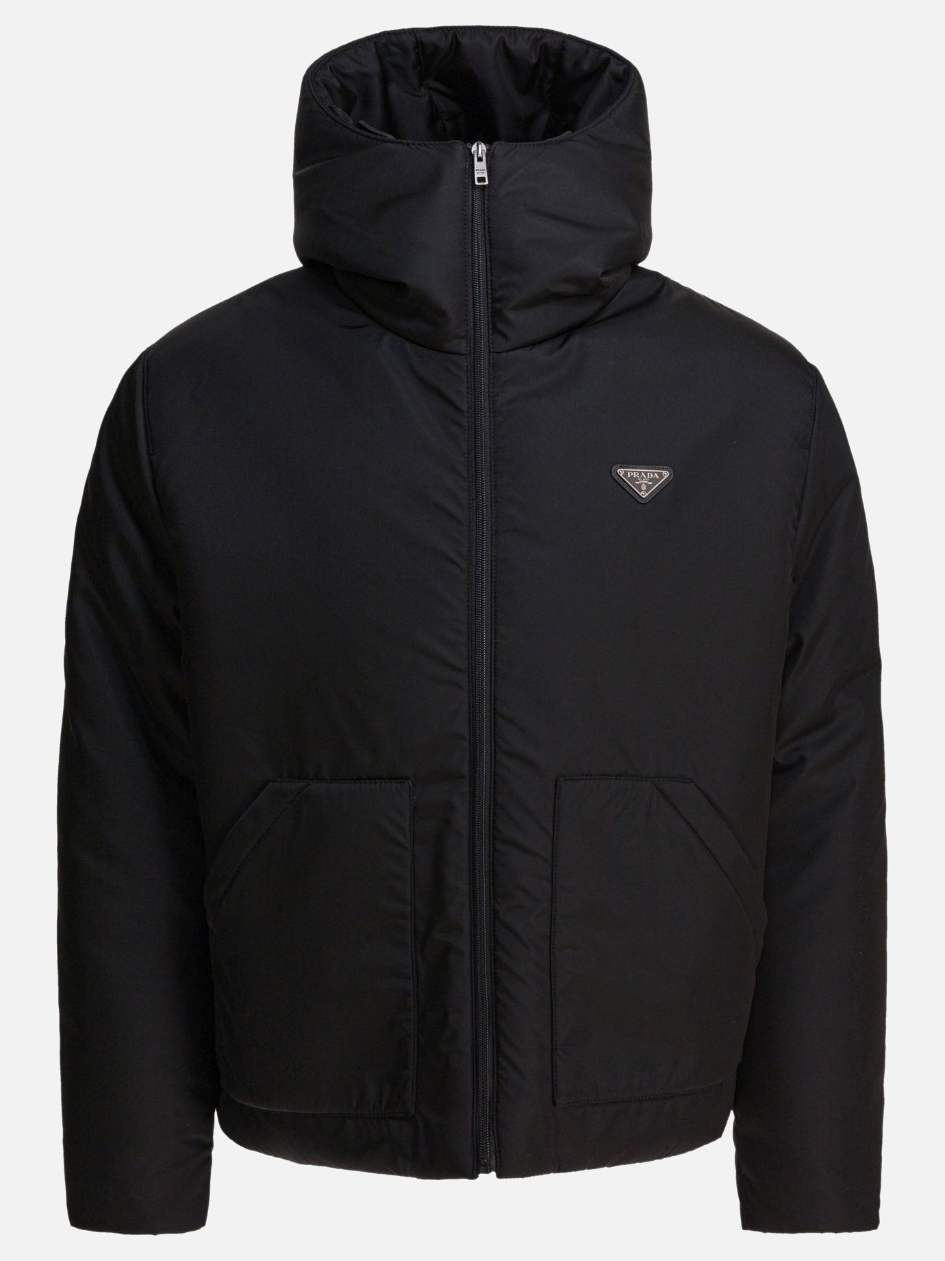 Piumini corti Logo  Nero - Prada Uomo | PDP | VIETTI Online Store | thumbnail