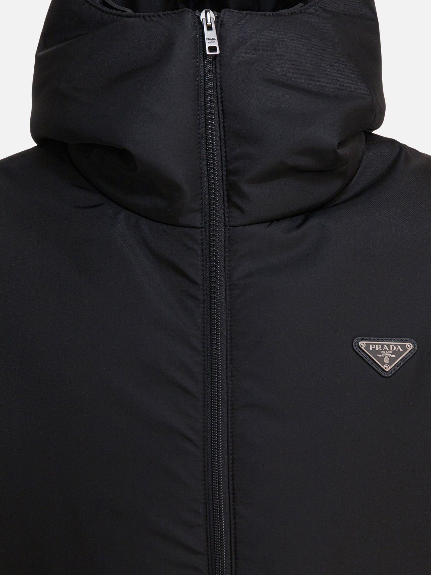 Piumini corti Logo  Nero - Prada Uomo | PDP | VIETTI Online Store | Zoom-Modal_3
