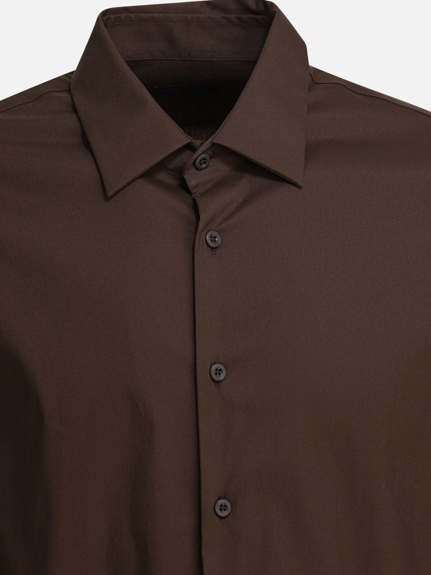 Camicie casual Solid colour  Marrone - Prada Uomo | PDP | VIETTI Online Store | thumbnail_3