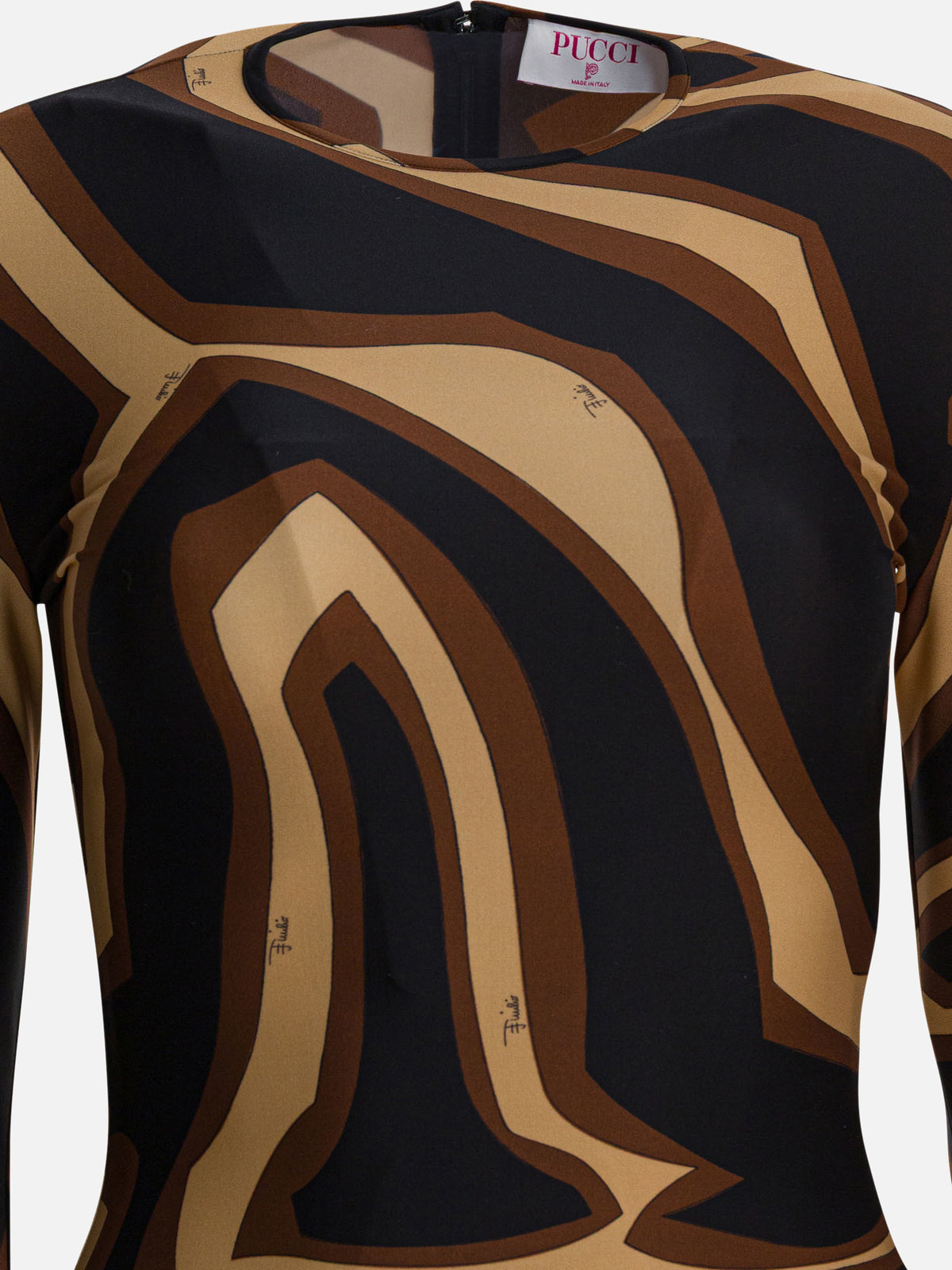 Pucci Midi dress with Labirinto print Black - VIETTI