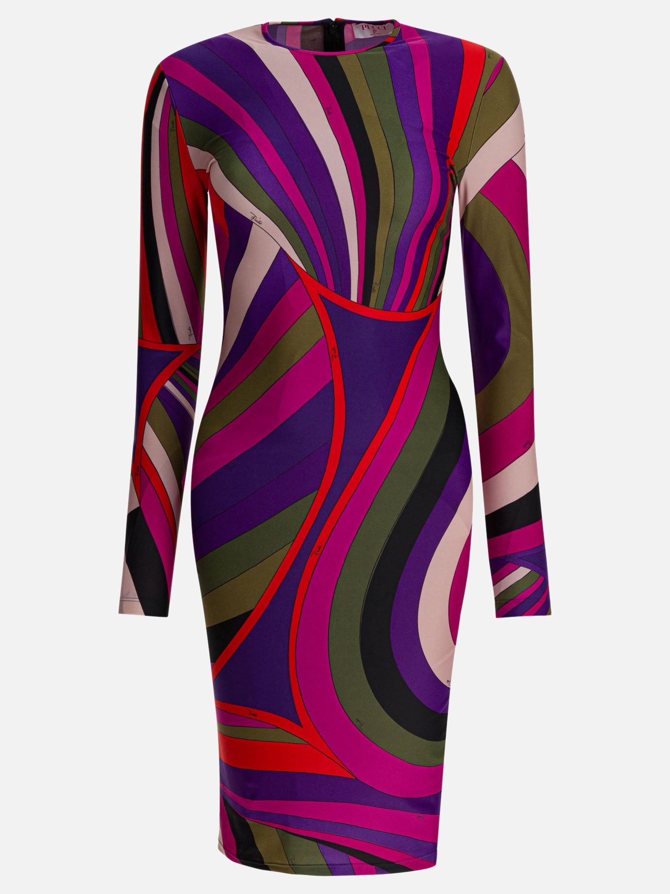 Pucci Iride print midi dress Purple - Women