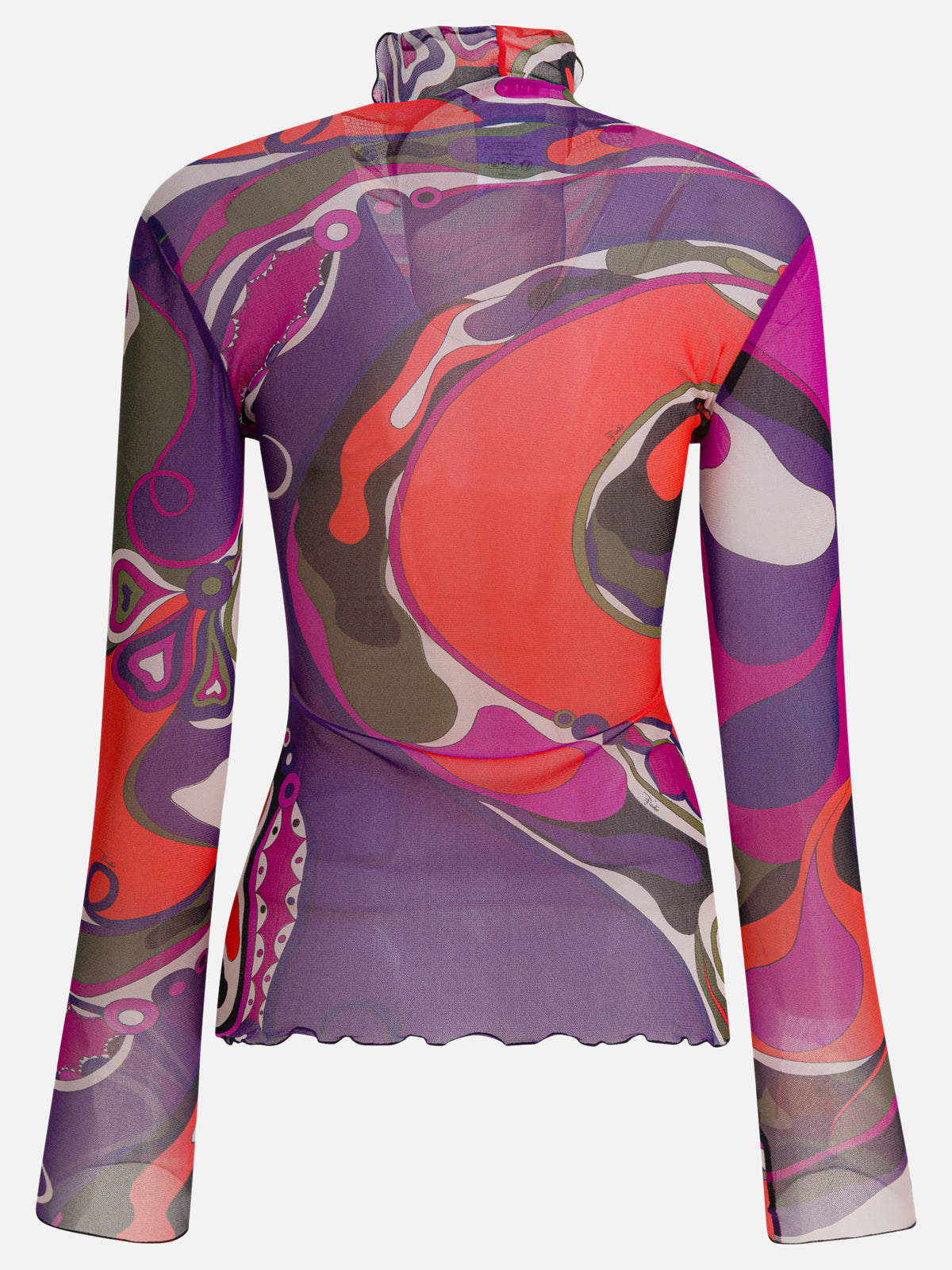 Pucci Orchidee print tulle T-shirt Purple