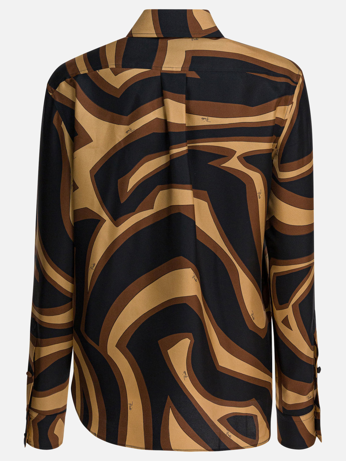 Pucci Silk shirt with Labirinto print Black