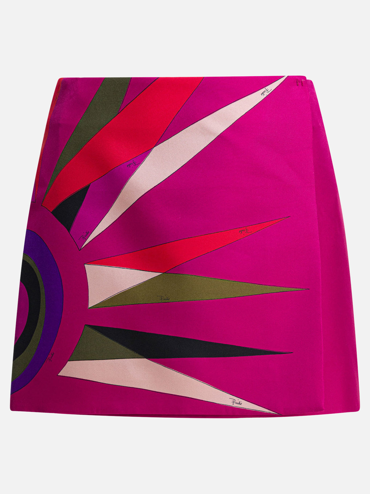 Pucci Hawaii print miniskirt Fuchsia