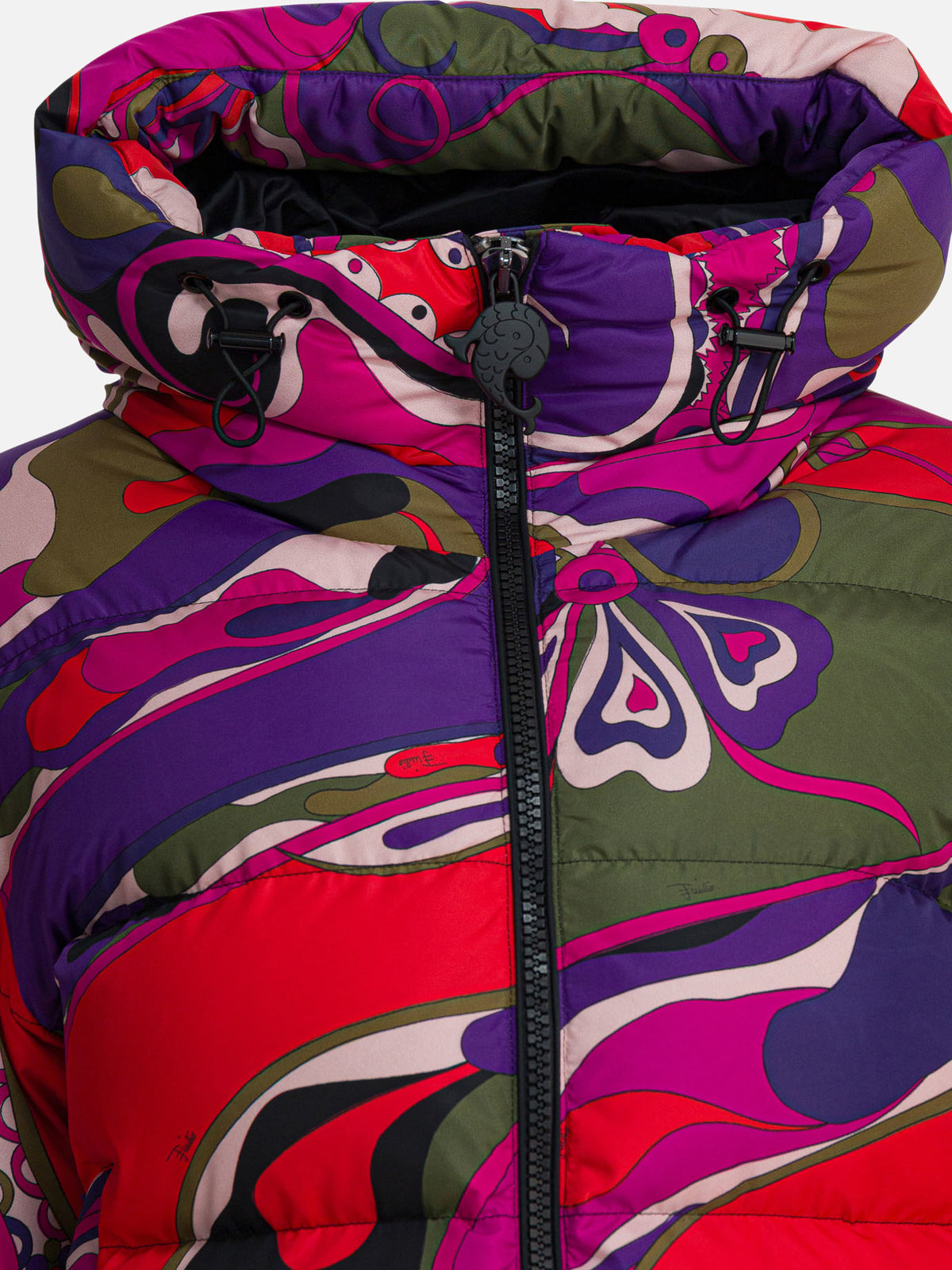 Pucci Orchidee print down jacket Purple