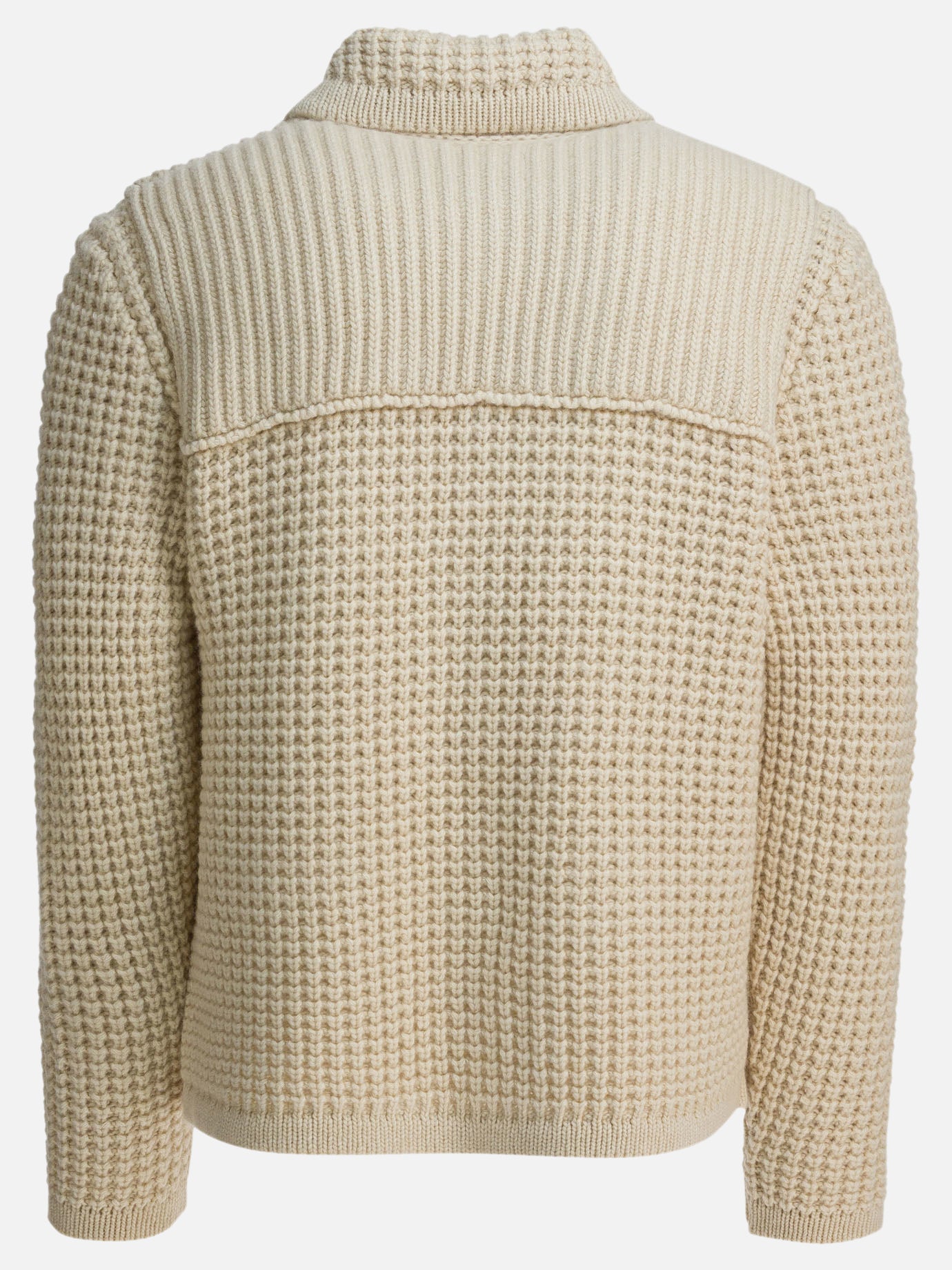 Cardigan Textured knit  Beige - Rakkì Uomo | PDP | VIETTI Online Store | Zoom-Modal_2
