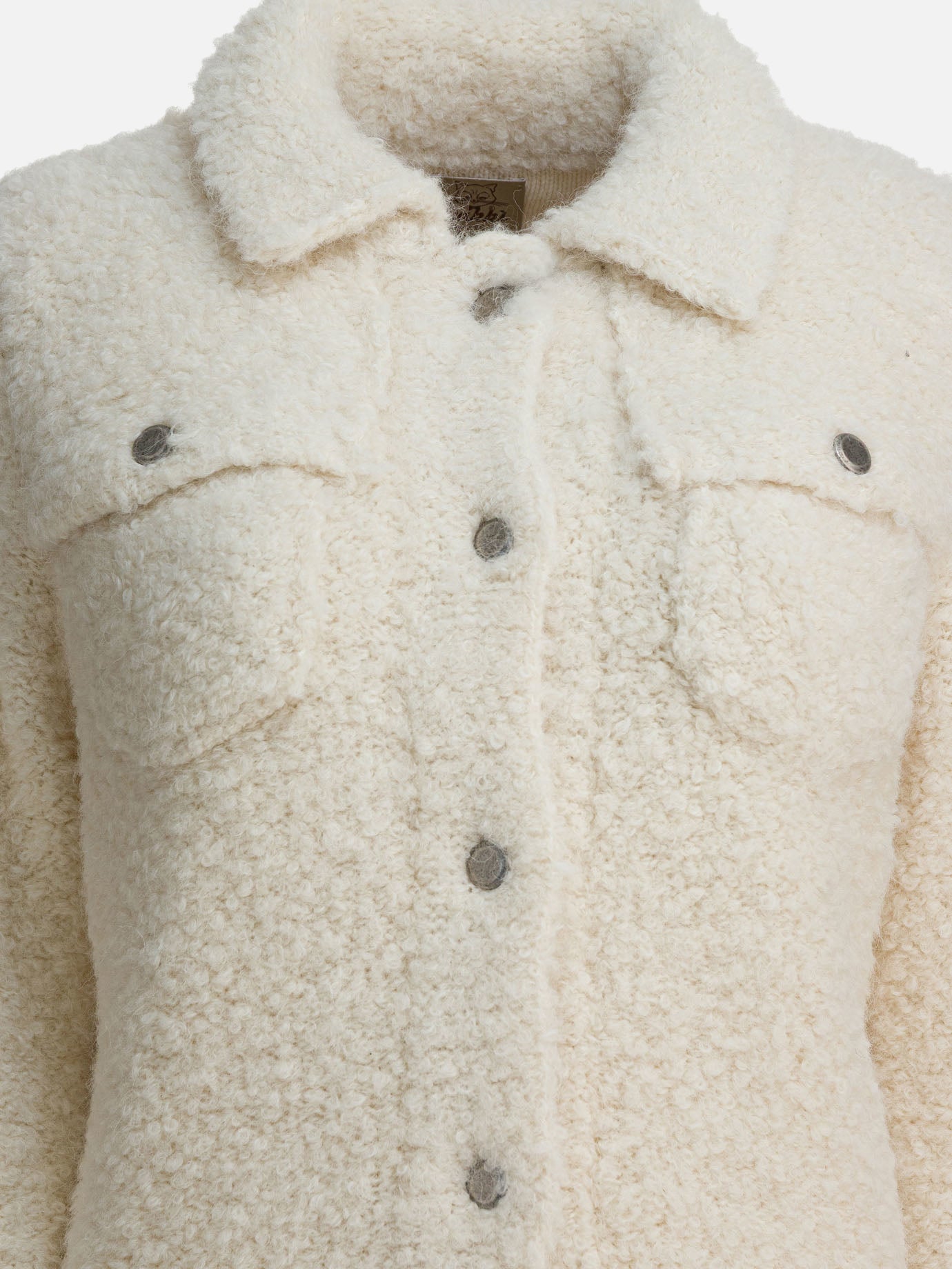 Overshirt jackets Bouclé  White - Rakkì Women | PDP | VIETTI Online Store | Zoom-Modal_3
