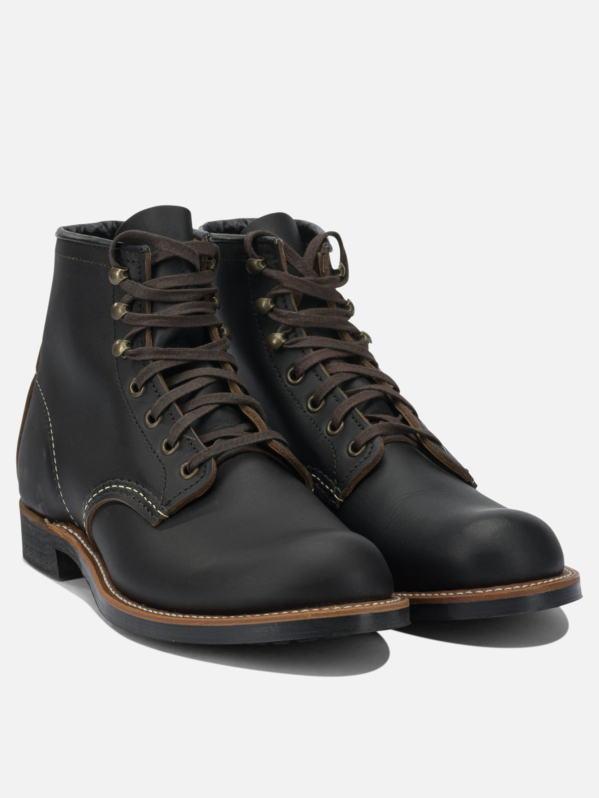 Red Wing Shoes "Blacksmith 3345 Black Prairie" lace-up ankle boots Black - VIETTI