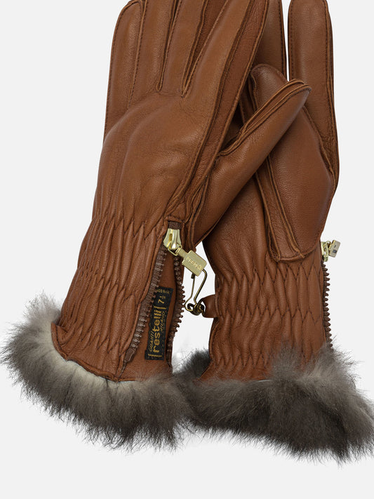 Guanti sportivi 100% leather  Marrone - Restelli Donna | PLP | VIETTI Online Store | 2
