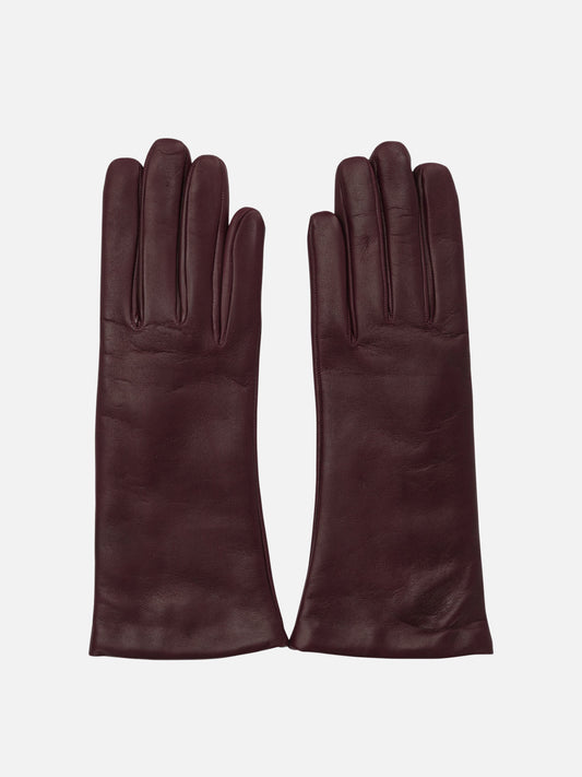 Guanti casual 100% leather - Lining: 100% cashmere  Bordeaux - Restelli Donna | VIETTI Online Store 
