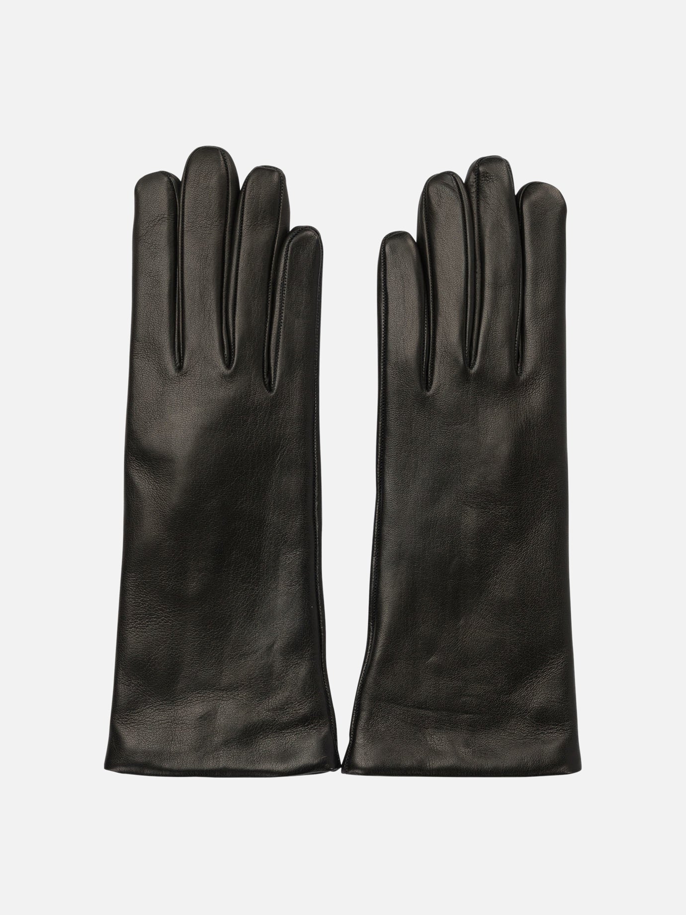 Guanti casual 100% leather - 100% cashmere  Nero - Restelli Donna | PDP | VIETTI Online Store | Zoom-Modal
