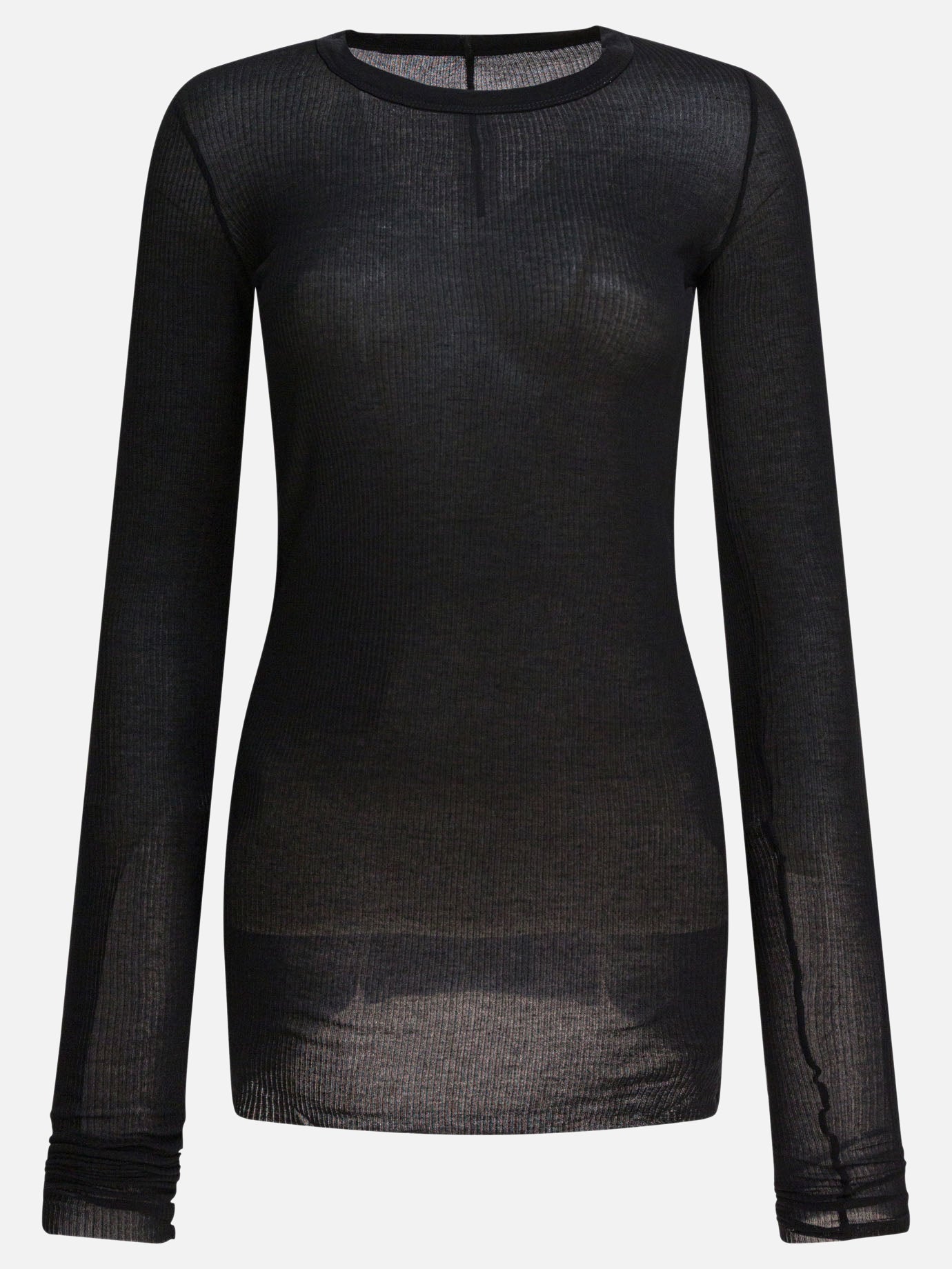 Crewneck sweaters Solid colour  Black - Rick Owens Women | PDP | VIETTI Online Store | Zoom-Modal
