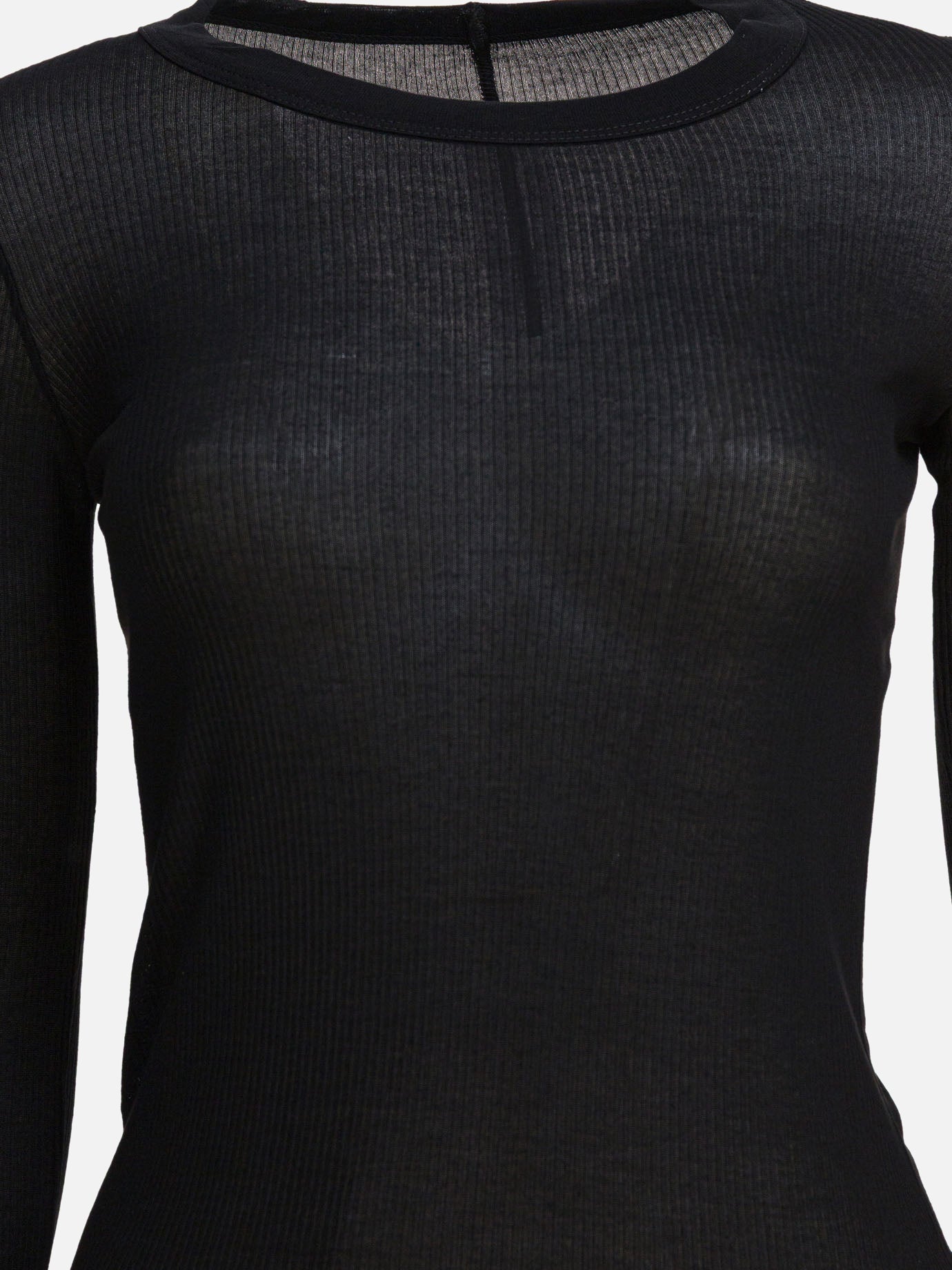 Crewneck sweaters Solid colour  Black - Rick Owens Women | PDP | VIETTI Online Store | thumbnail_3