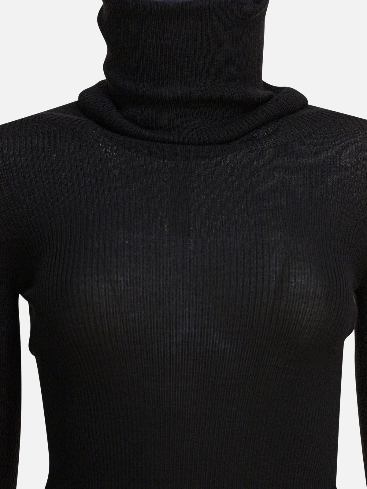 Rick Owens "LS Tube" Sweater Black
