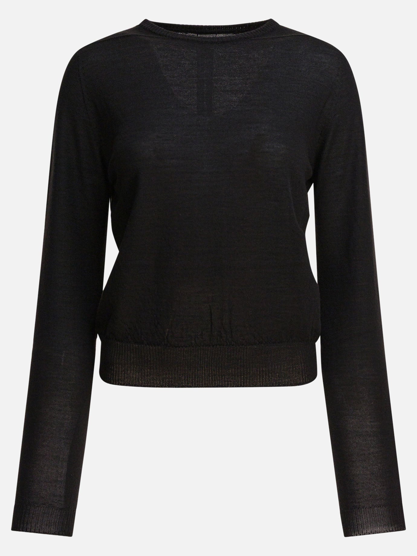 Maglioni girocollo Solid colour  Nero - Rick Owens Donna | PDP | VIETTI Online Store | thumbnail